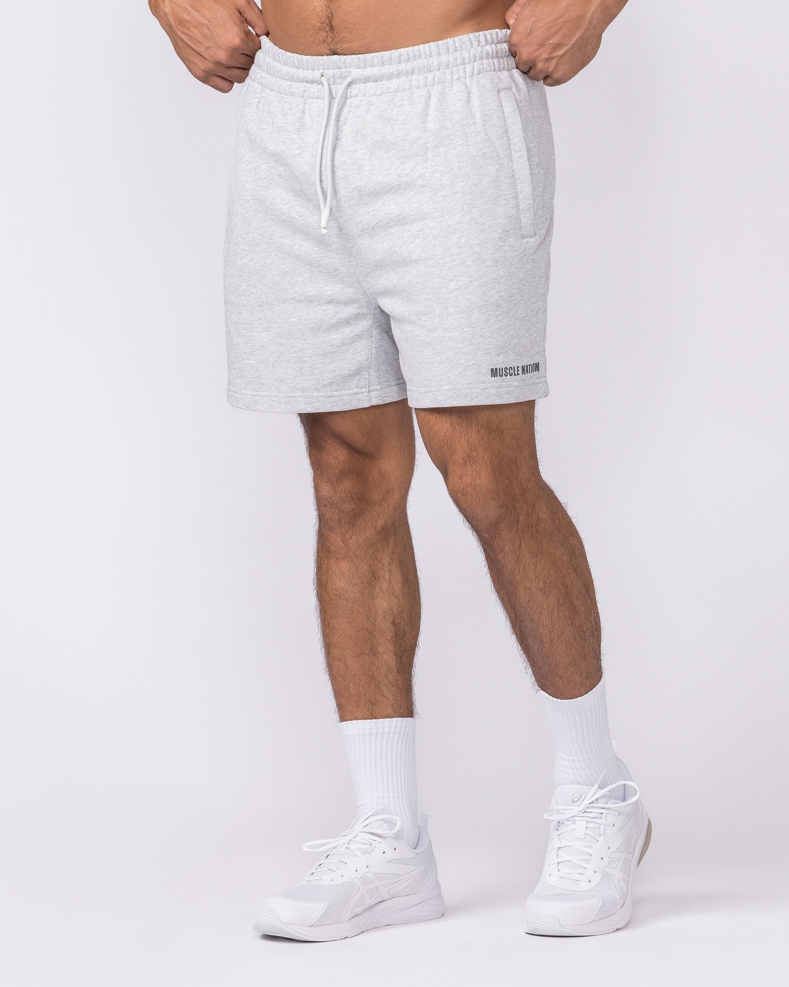 Essential Sweat 5" Shorts - Grey Marl