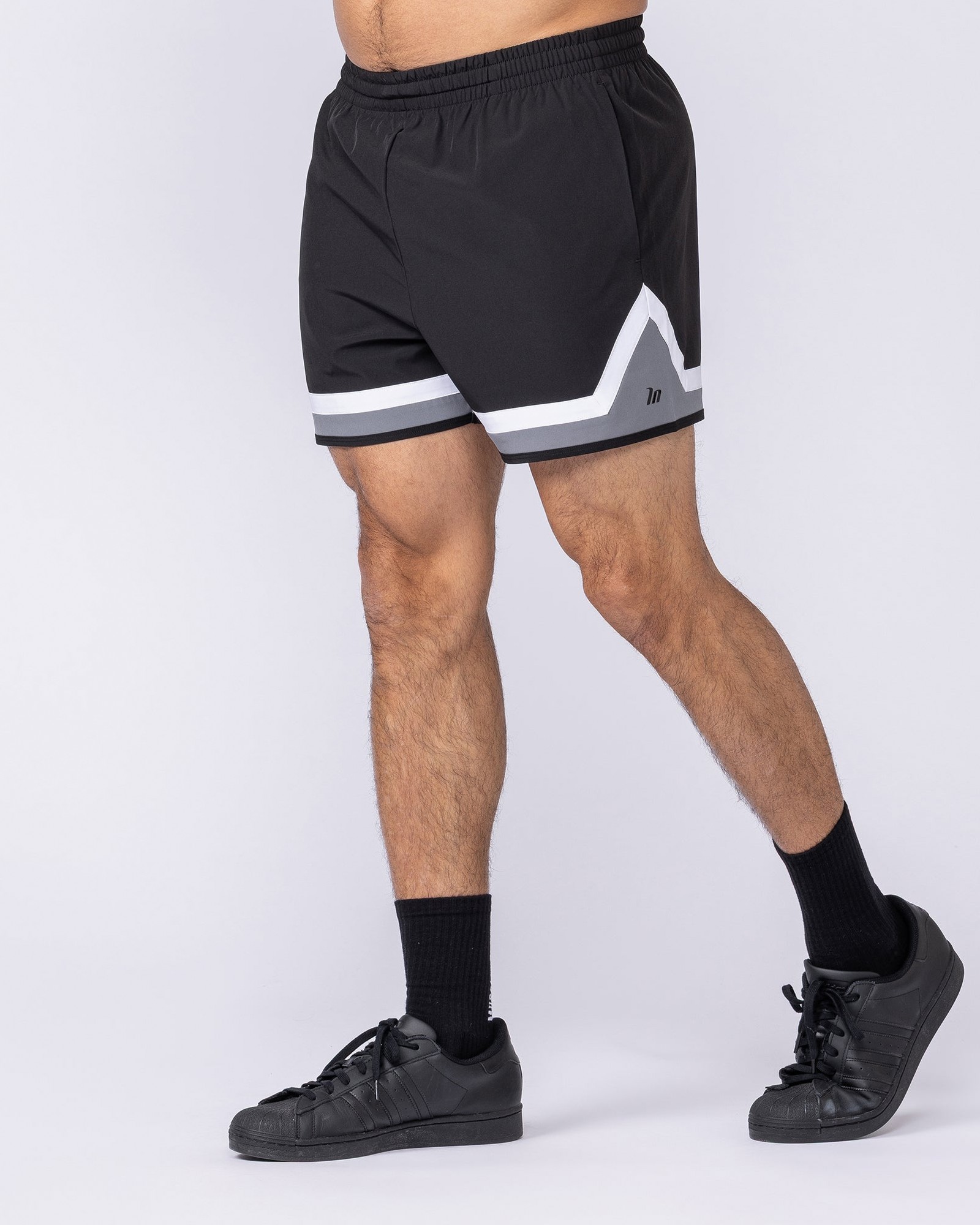 Player 4" Active Shorts - Black / Tornado