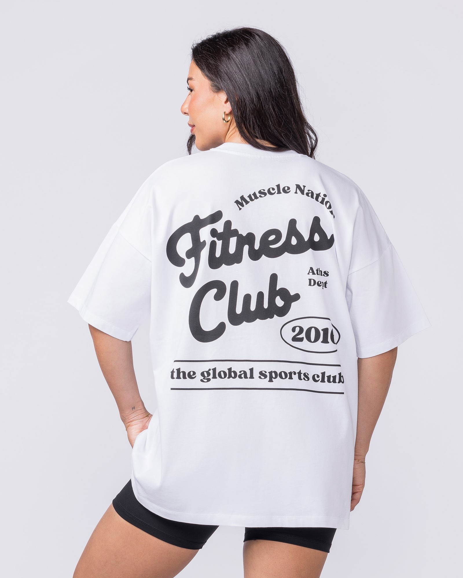 Fizz Oversized Tee - White