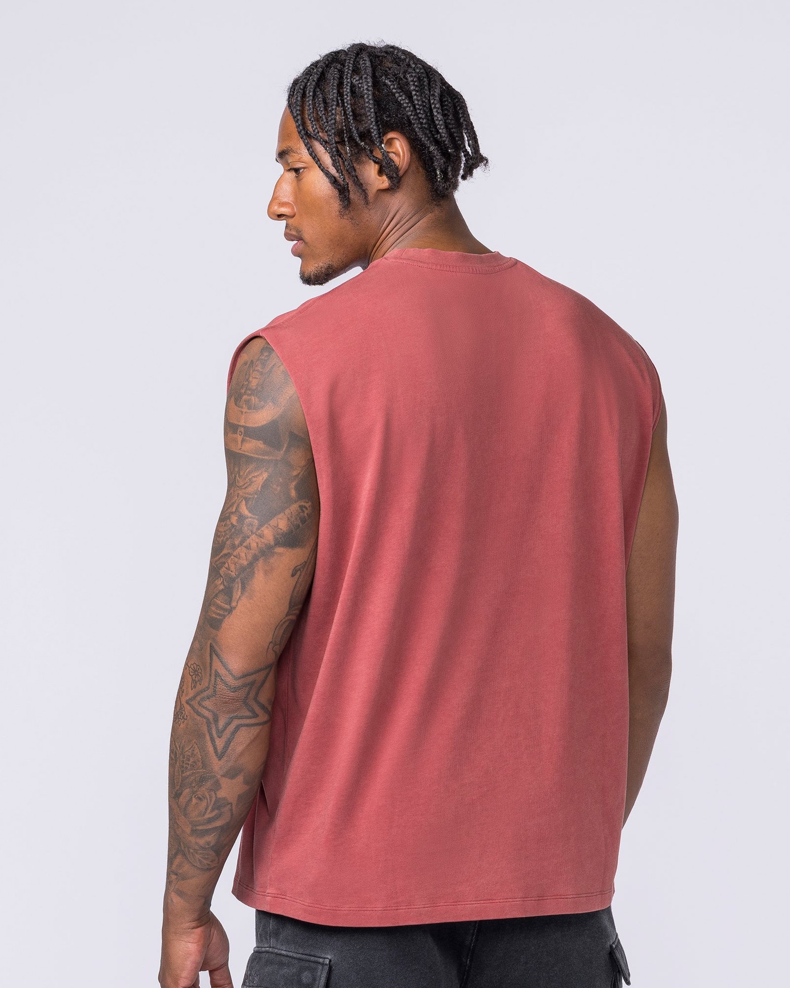 Metalcore Vintage Boxy Muscle Tank - Washed Rust