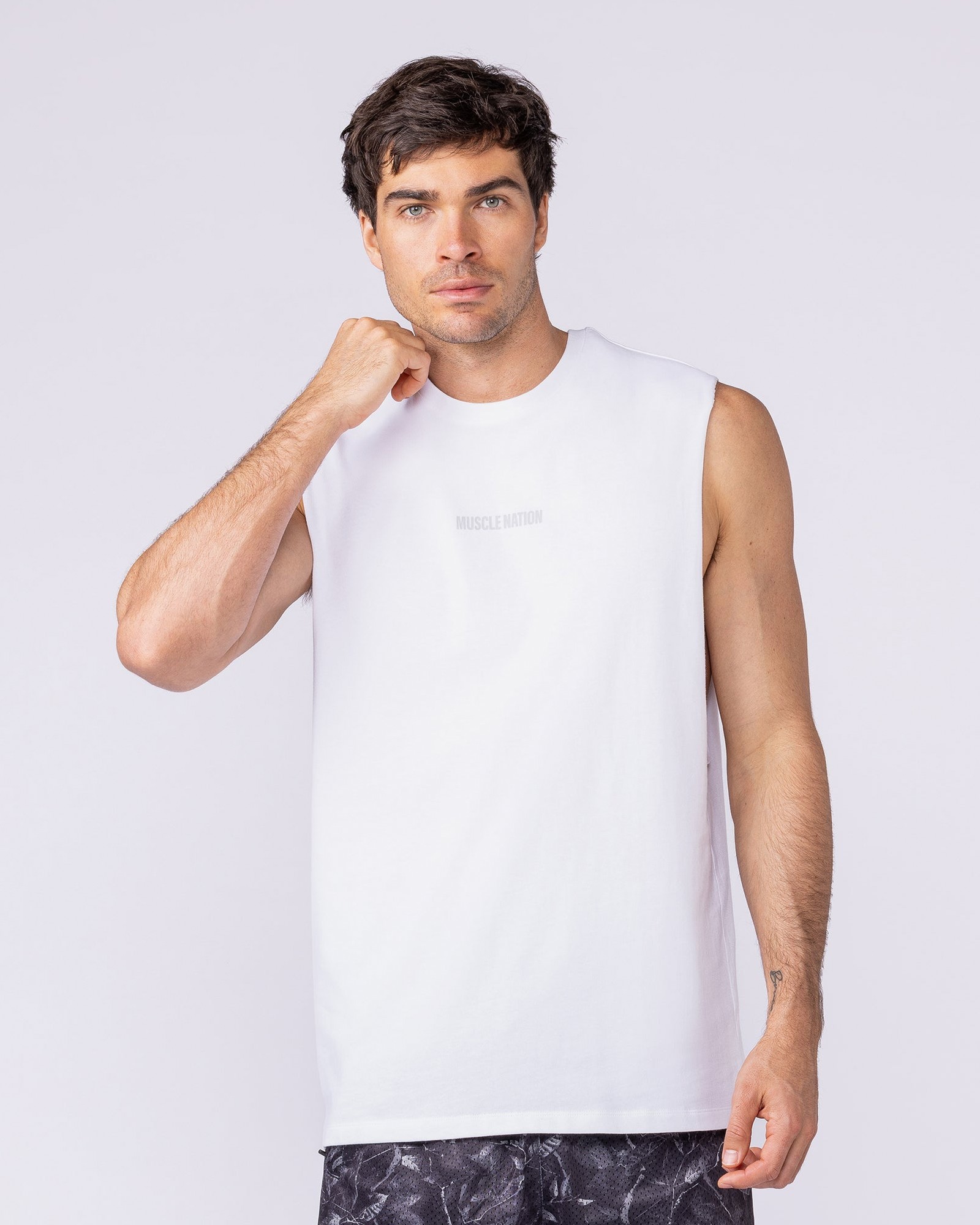 Training Drop Arm Tank - White