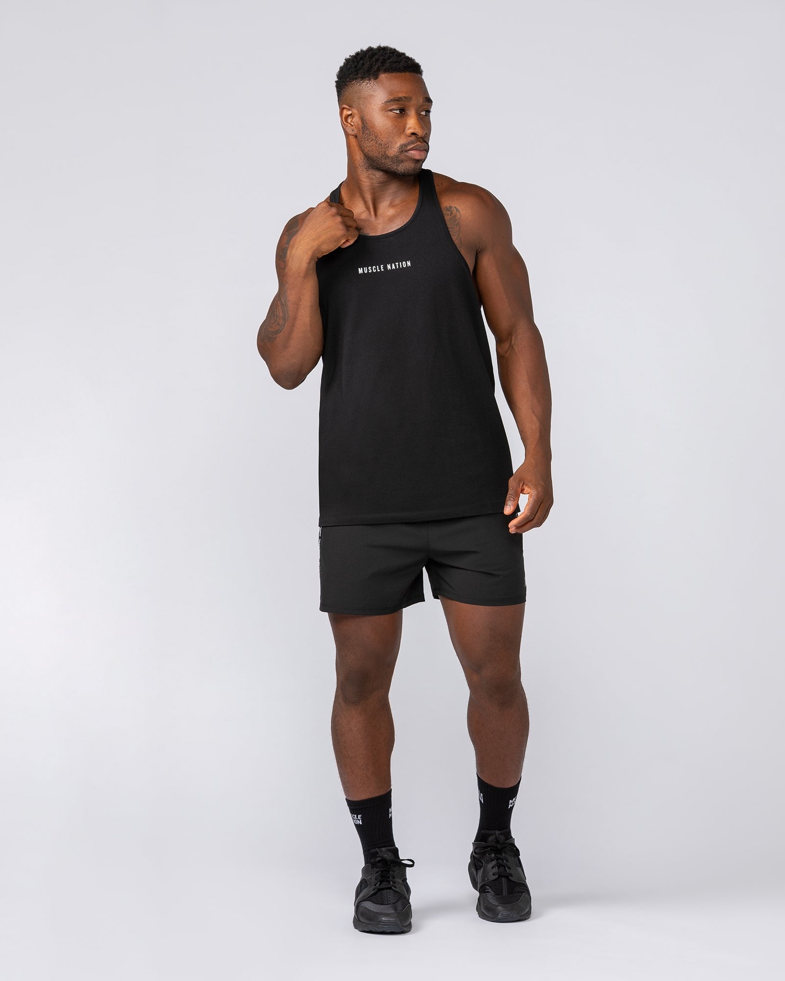Iconic New Heights 4" Shorts - Black