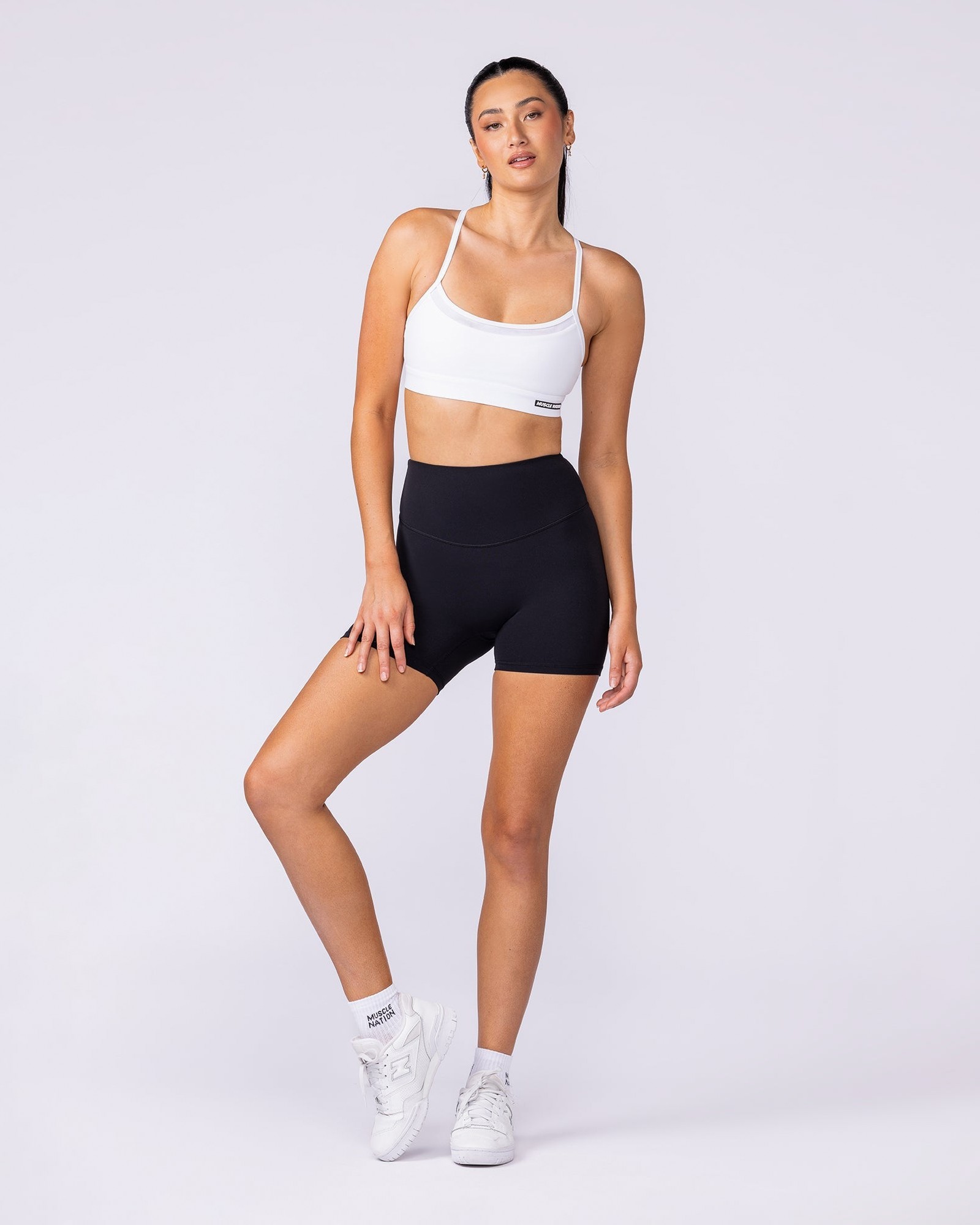 Aura Back Pocket Midway Shorts - Black