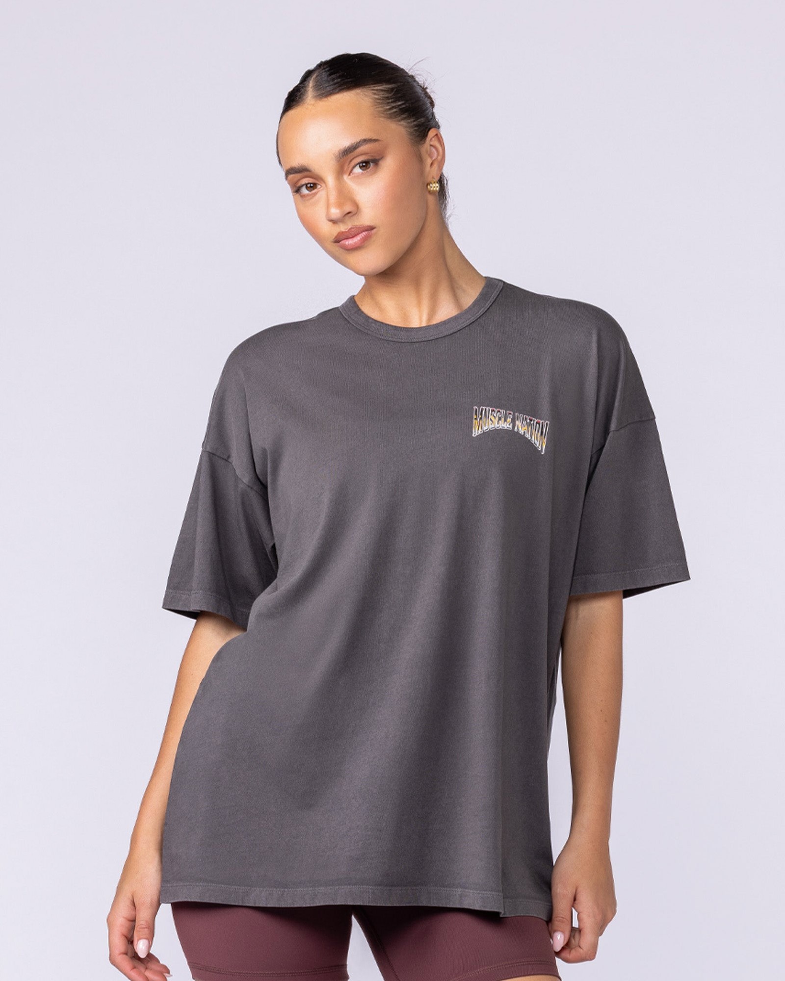 World Tour Oversized Vintage Tee - Washed Tornado