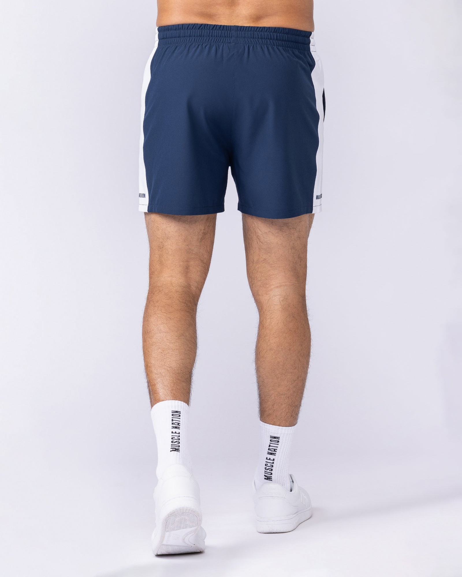Panelled Function 4" Shorts - Navy
