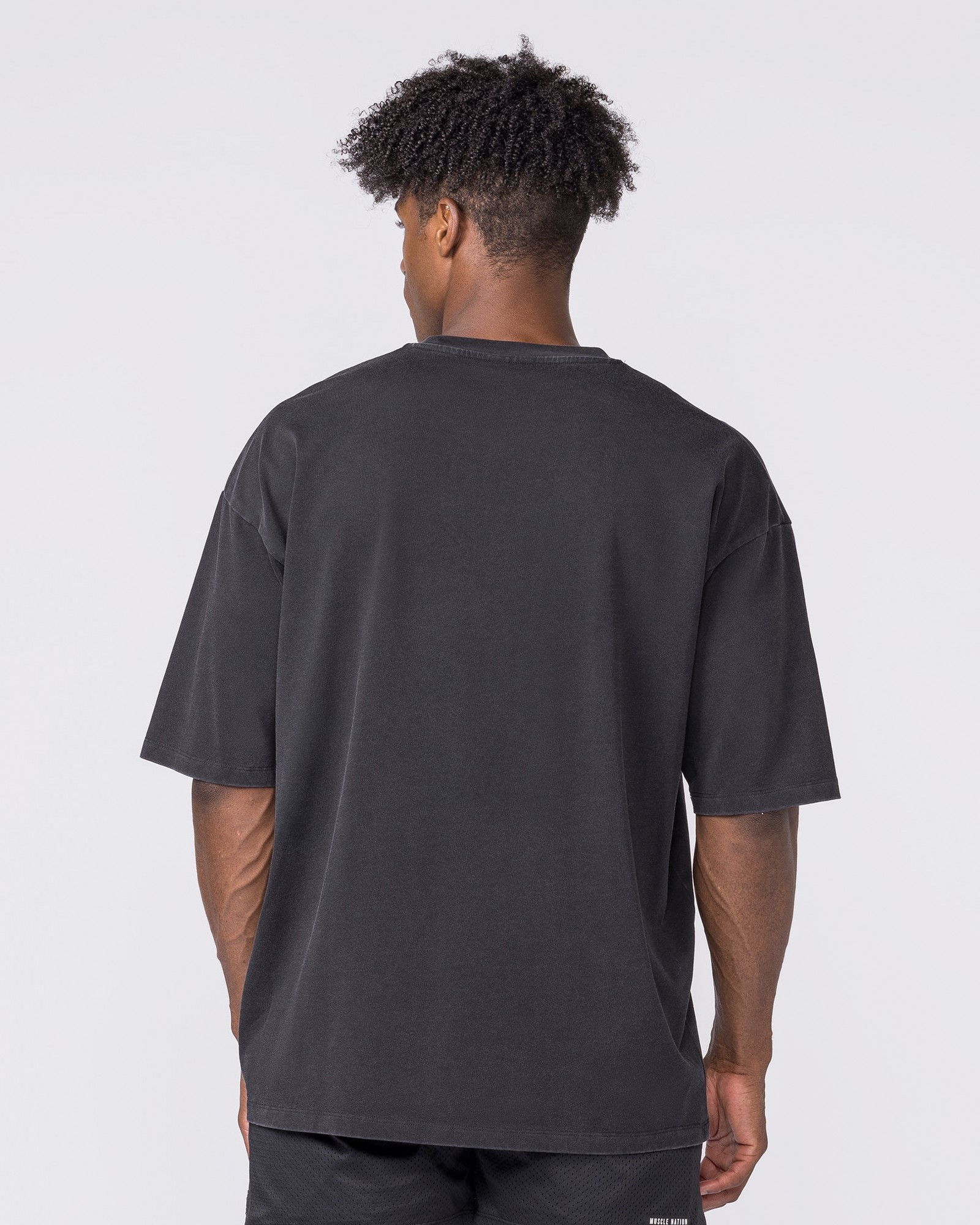 Essential Oversized Vintage Tee - Washed Black