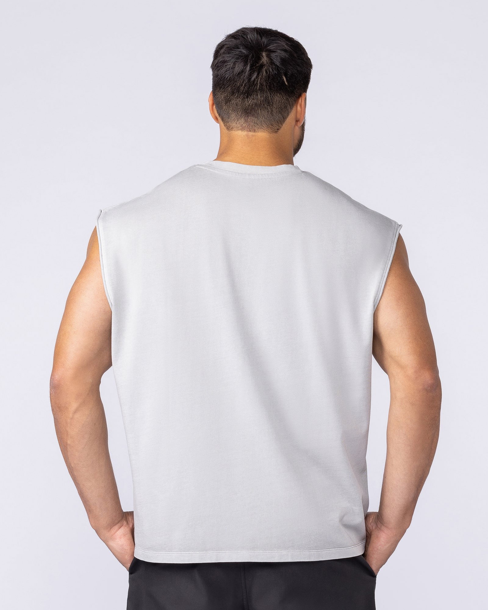 Spartan Vintage Boxy Muscle Tank - Washed Quiet Grey