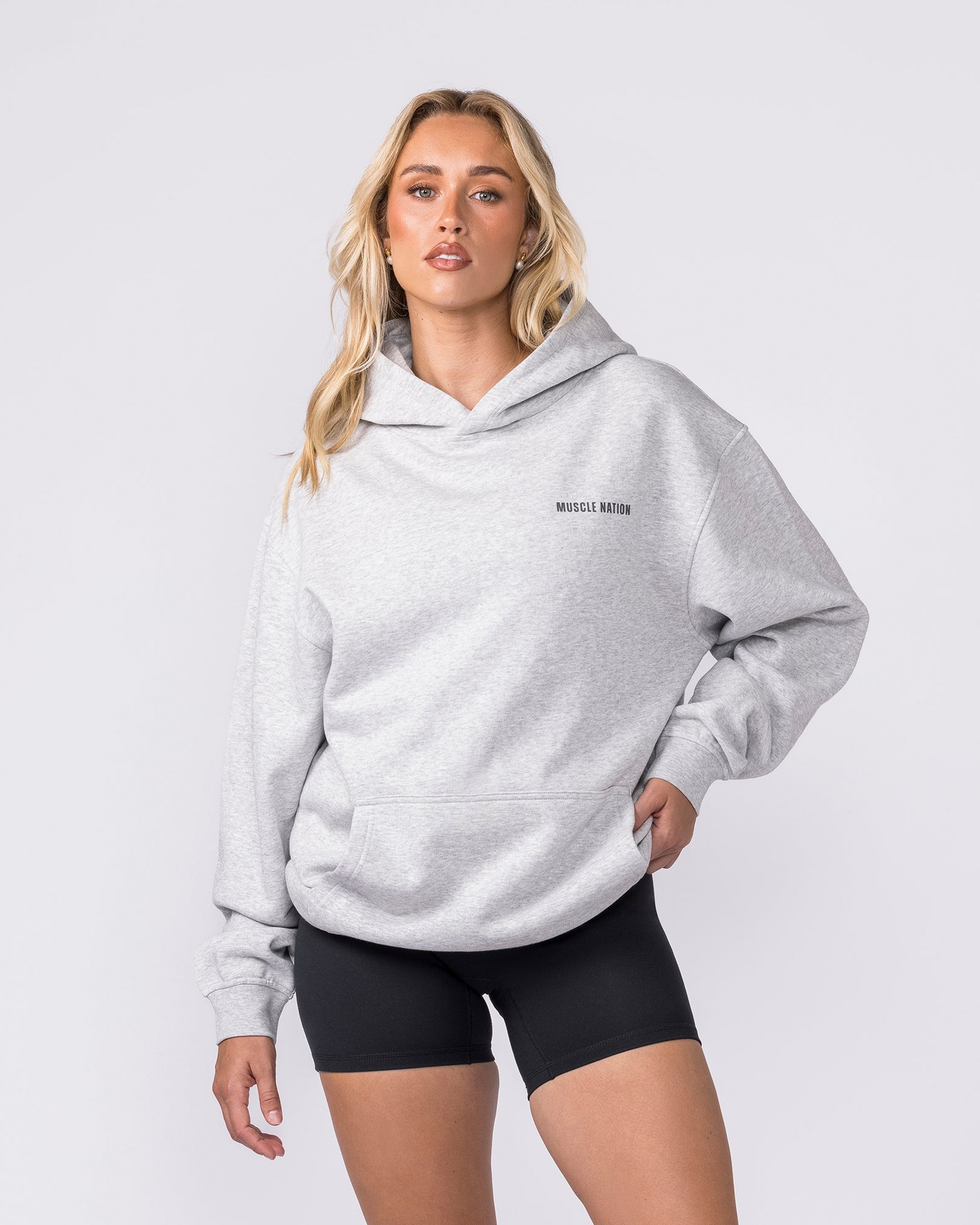 Essential Hoodie - Grey Marl