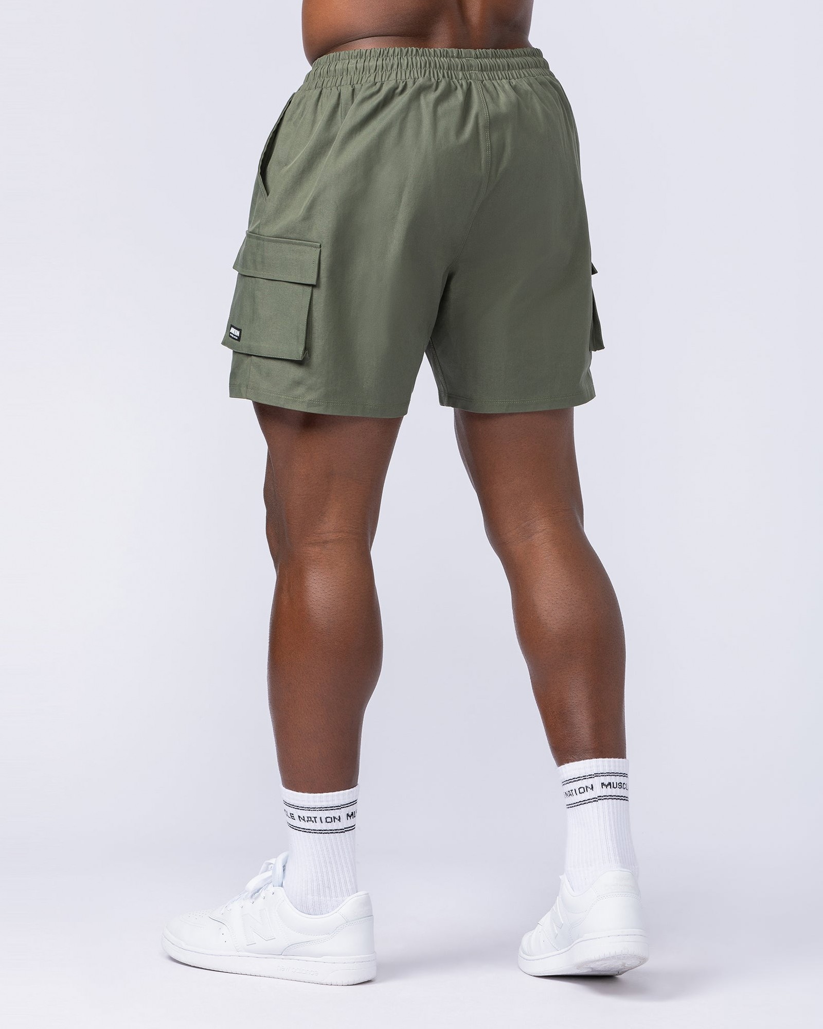 Daily Cargo 5" Shorts - Dark Khaki (Silicon Logo)