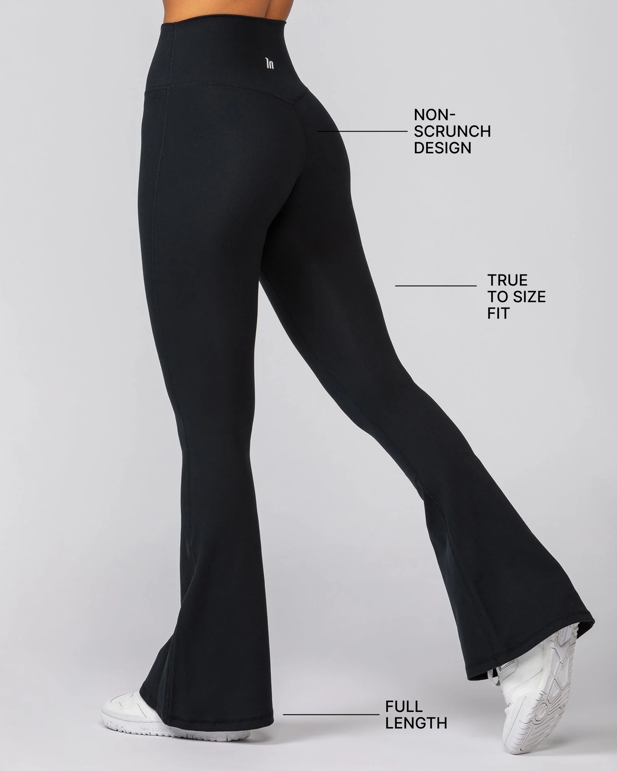 Zero Rise Everyday Flare Leggings - Black