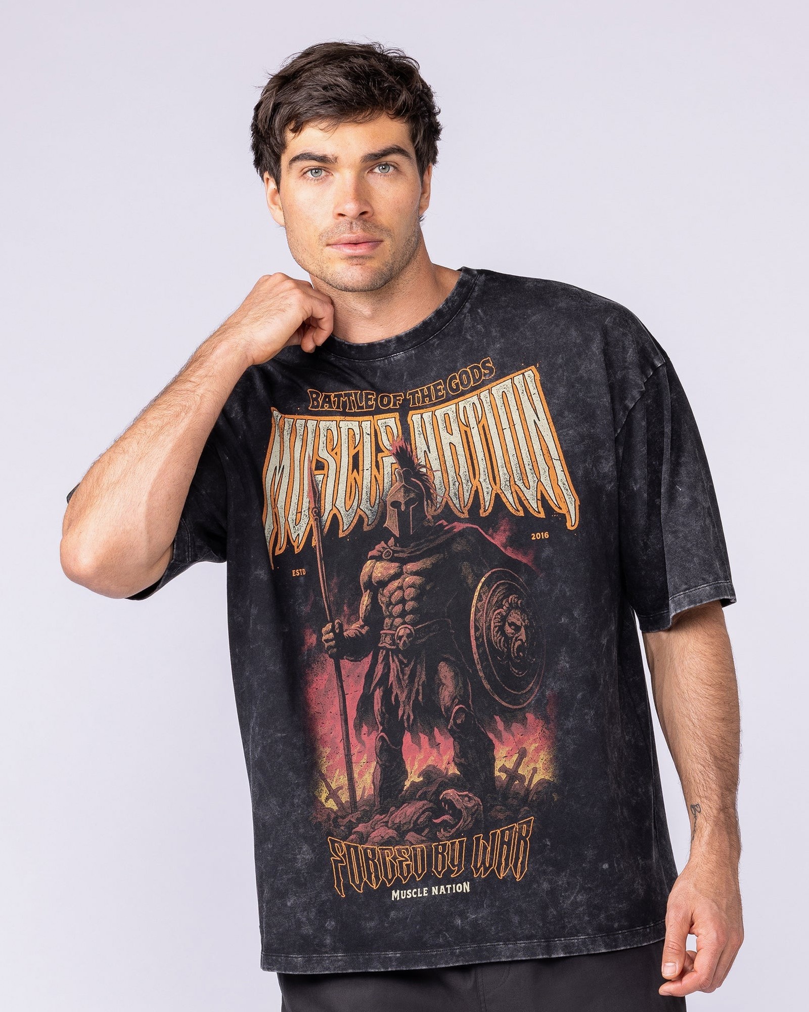 Immortal Oversized Vintage Tee - Washed Black