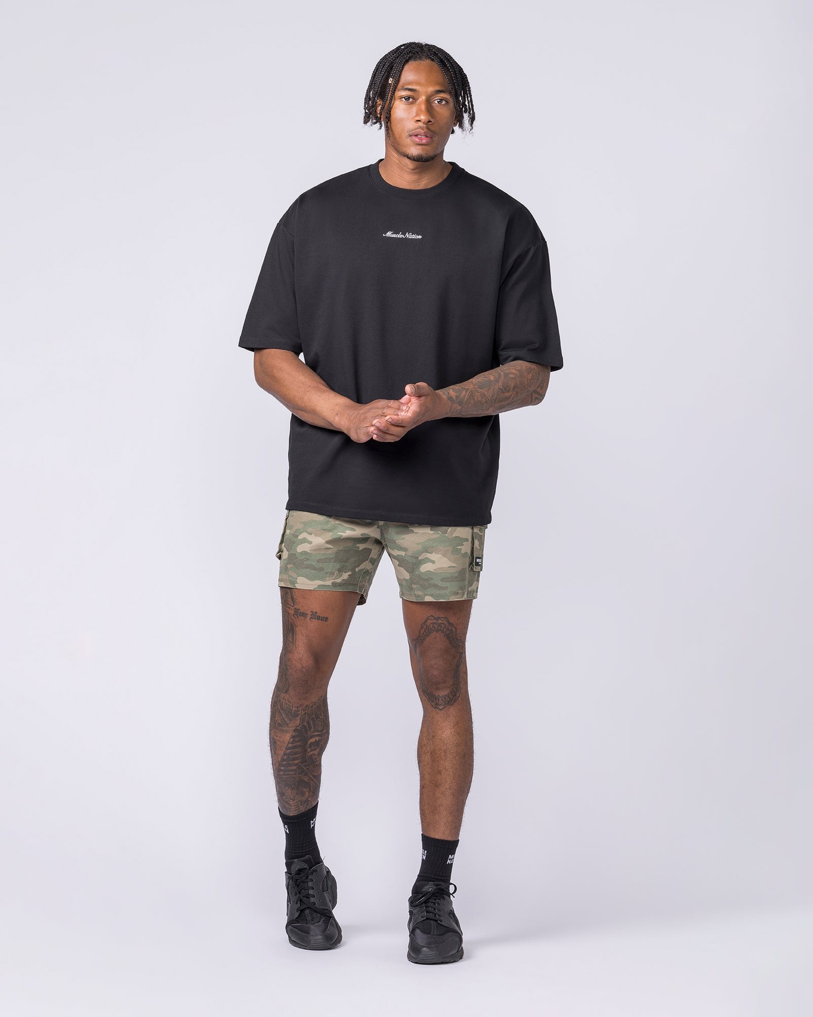 Daily Cargo 5" Shorts - Washed Camo Print