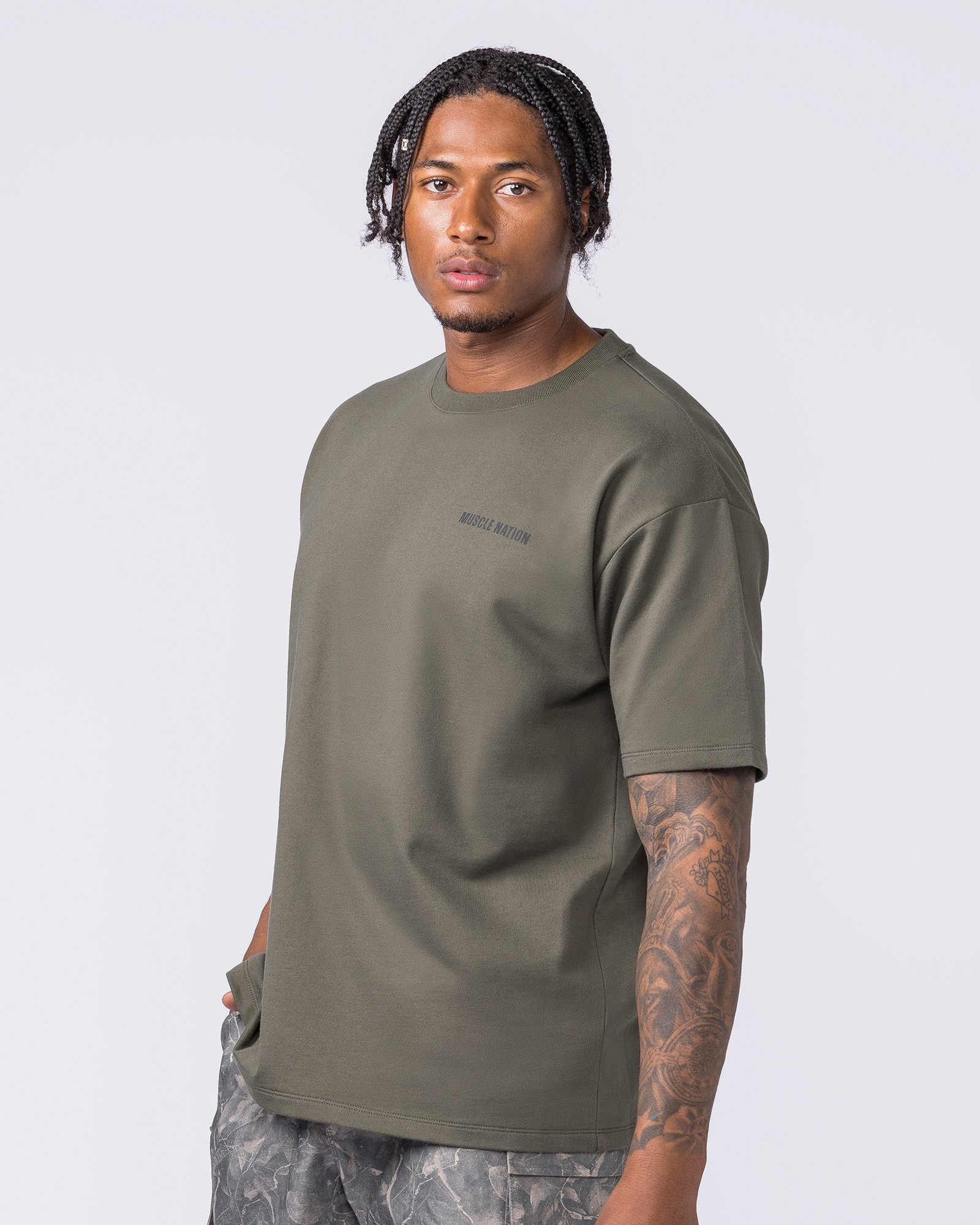 Essential Regular Fit Tee - Dark Khaki