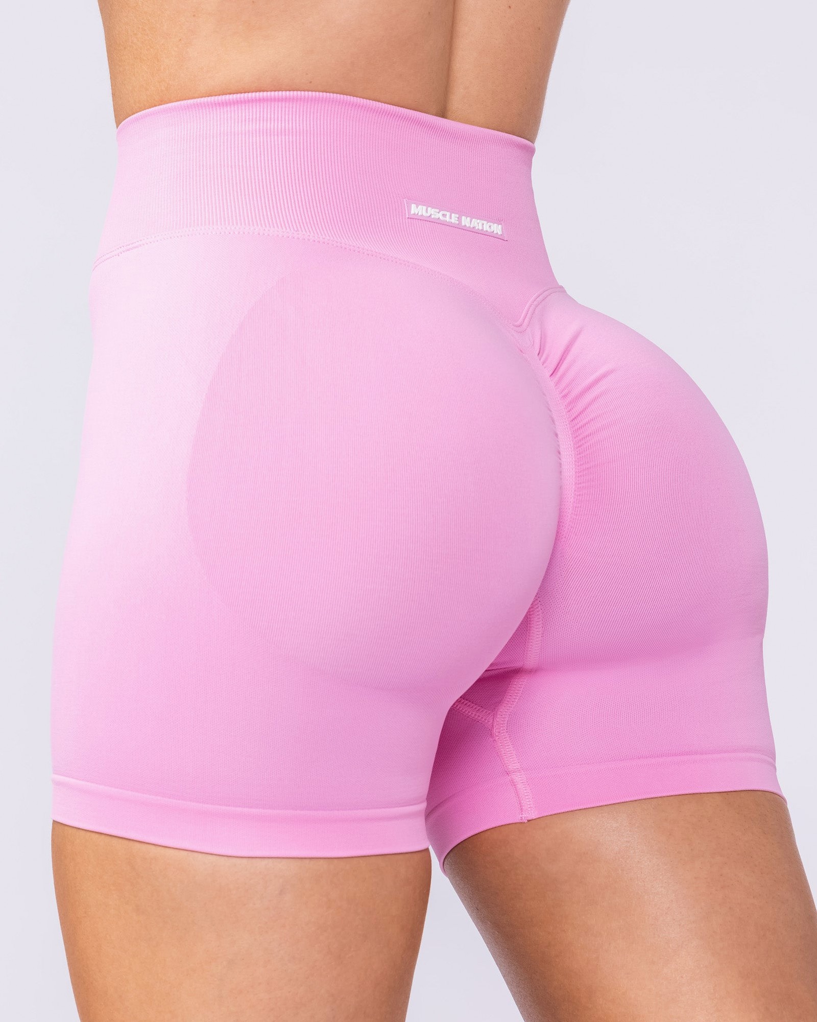 Sculpt Seamless Midway Shorts - Pink Frosting