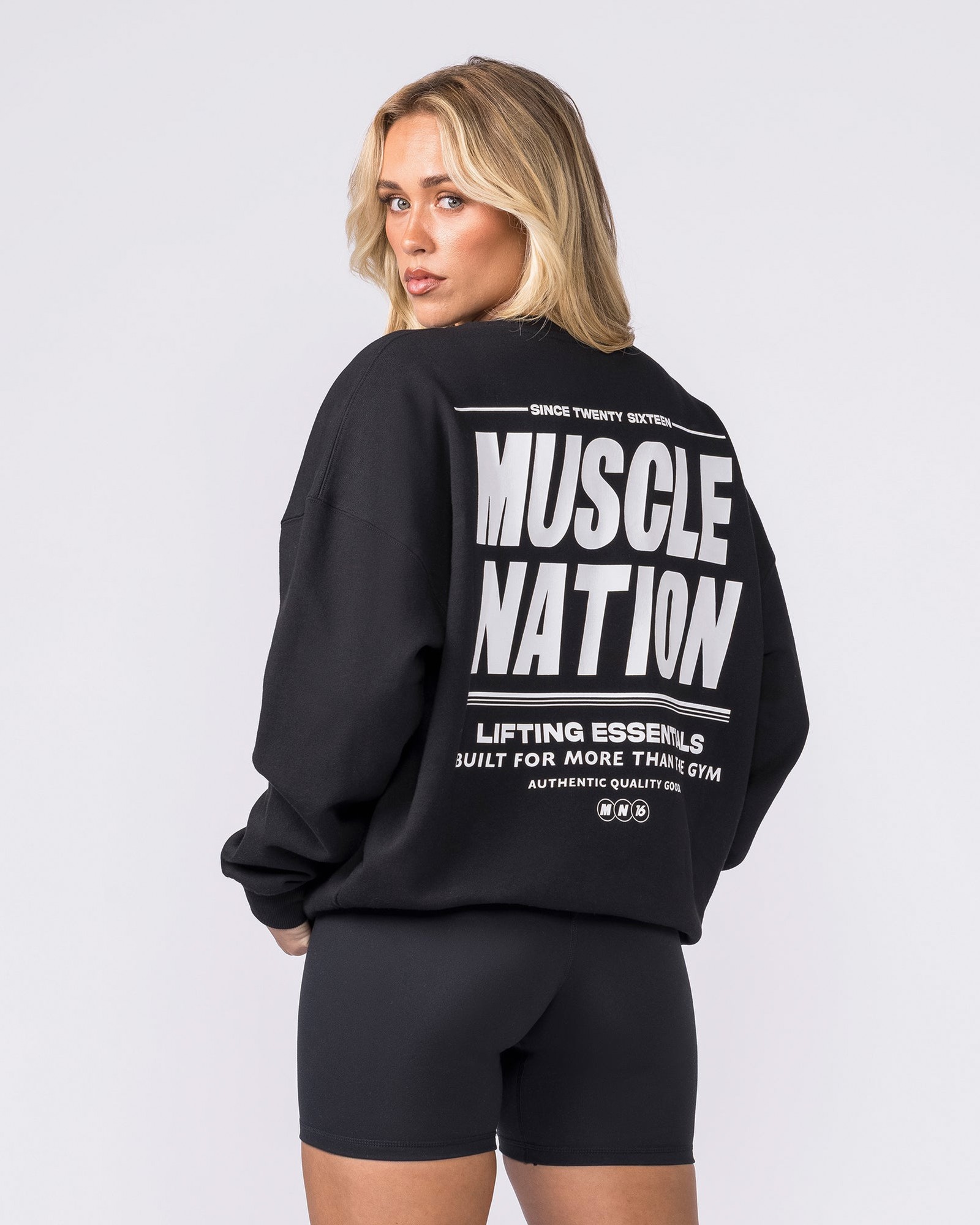 Kick-Start Boxy Pullover - Black
