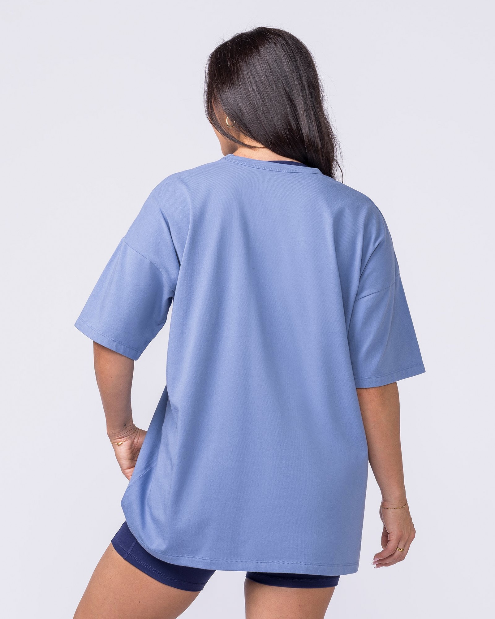 Athletic Club Oversized Tee - Faded Denim