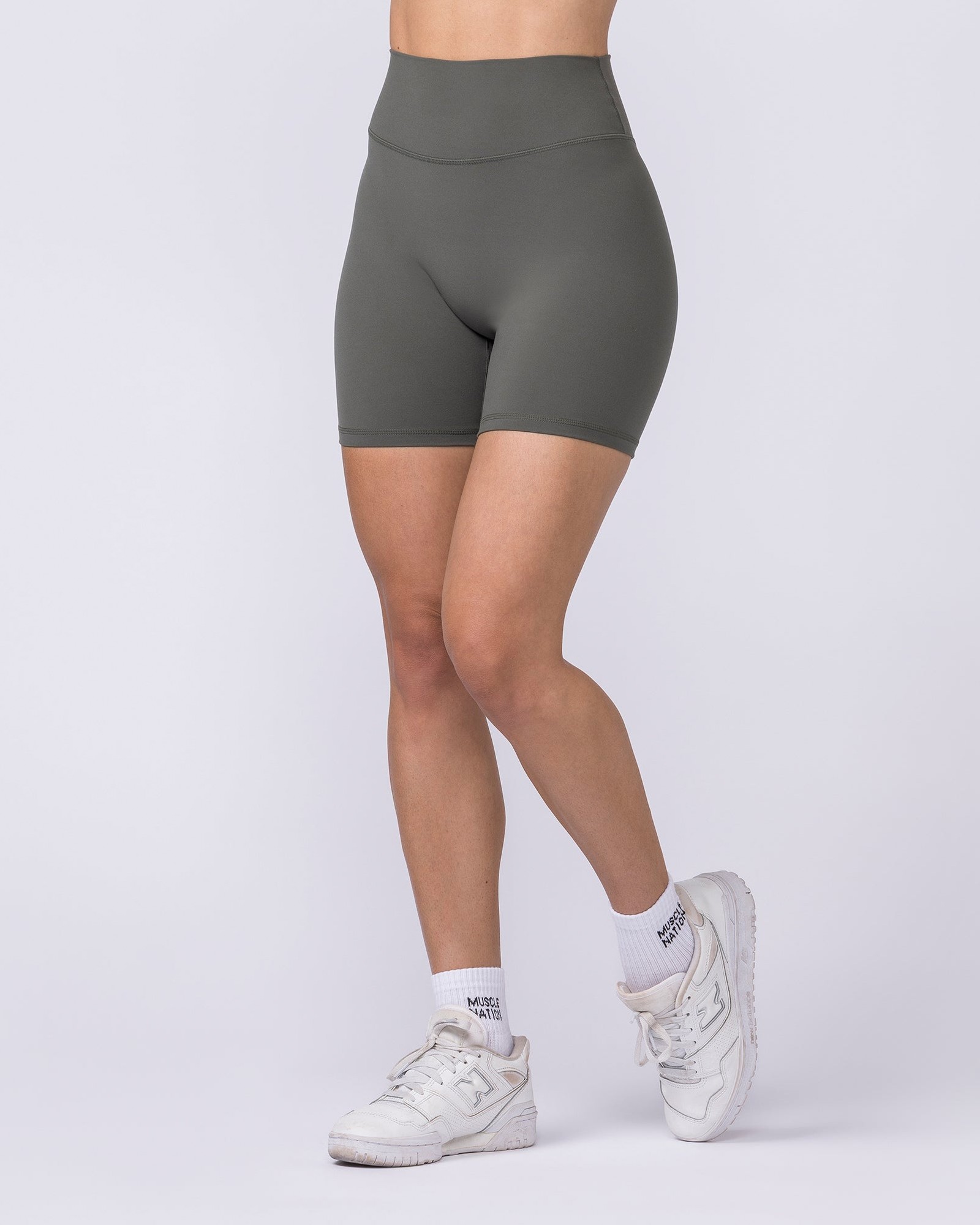 Liberty High Rise Bike Shorts - Eucalyptus