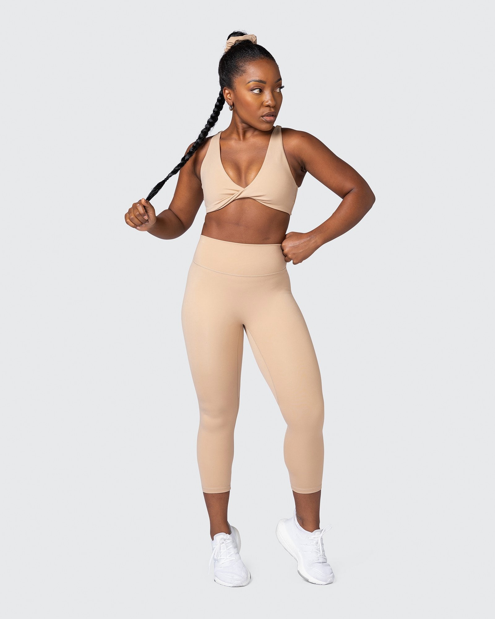 Game Changer Scrunch 7/8 Leggings - Biscotti