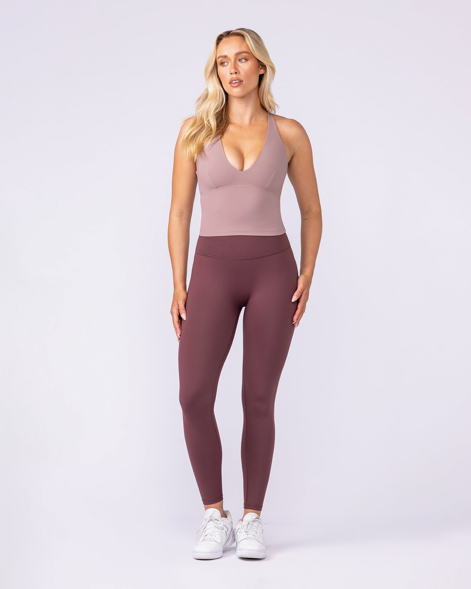 Influence Bra Tank - Mocha Berry
