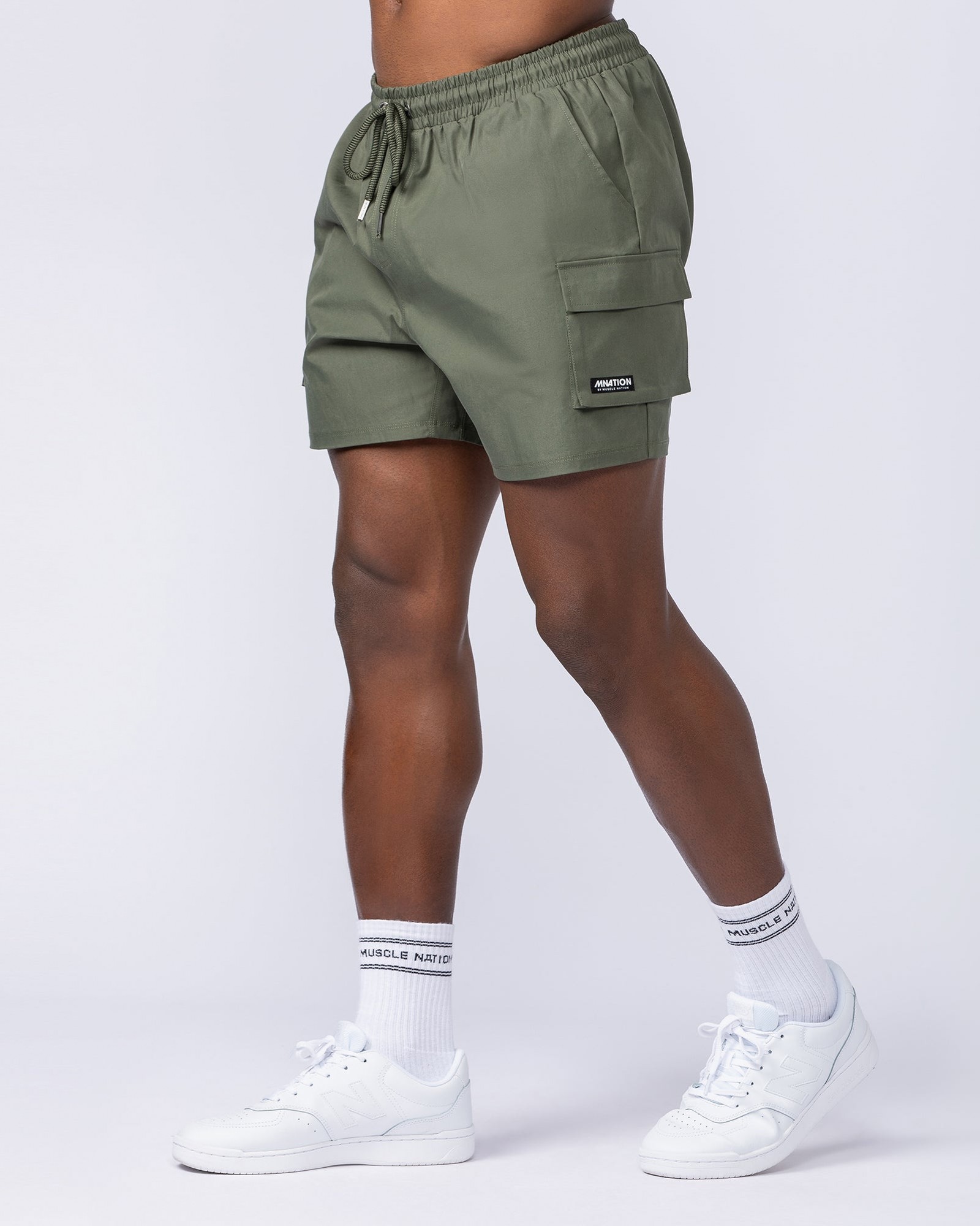 Daily Cargo 5" Shorts - Dark Khaki (Silicon Logo)