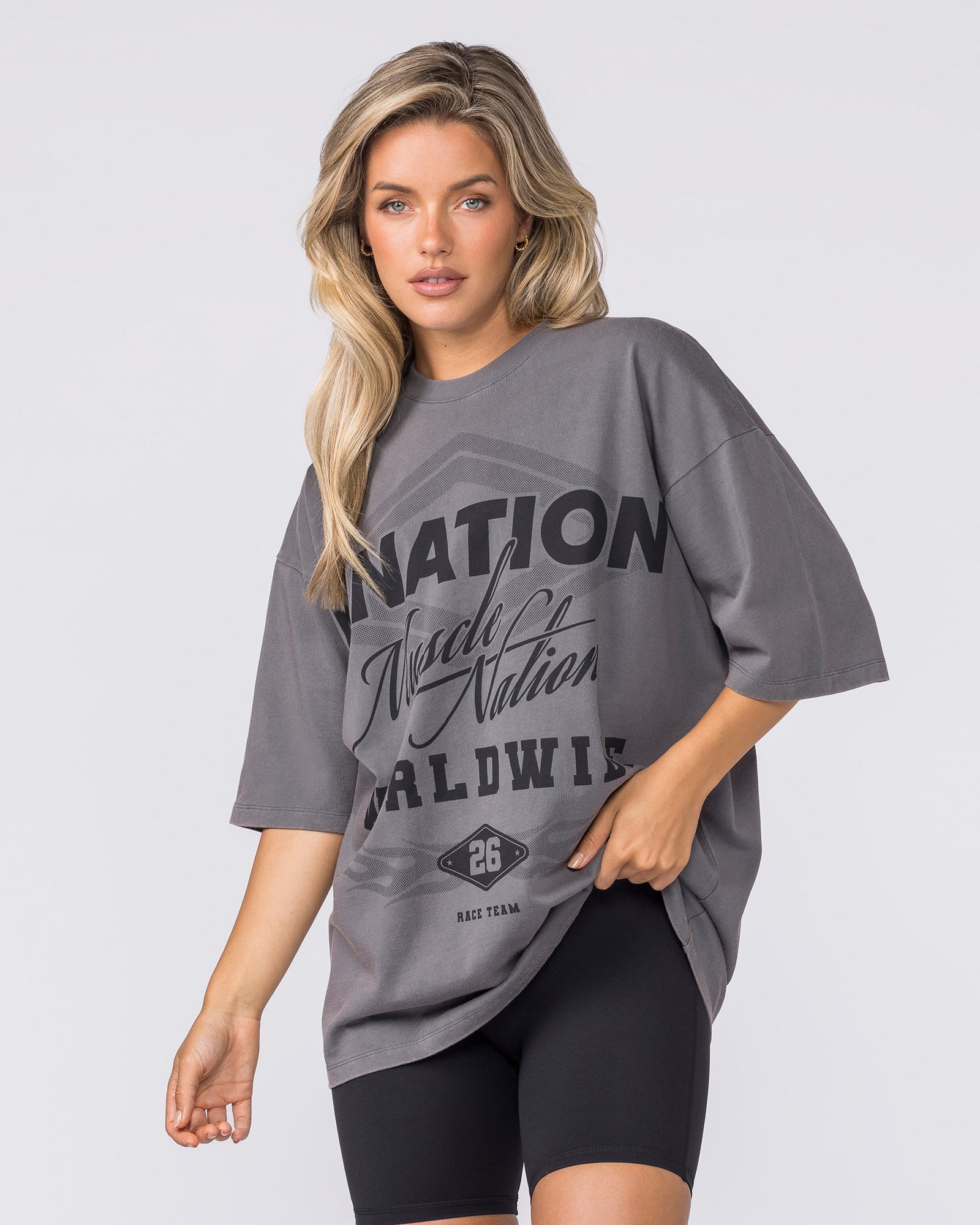 Racing Oversized Vintage Tee - Washed Tornado