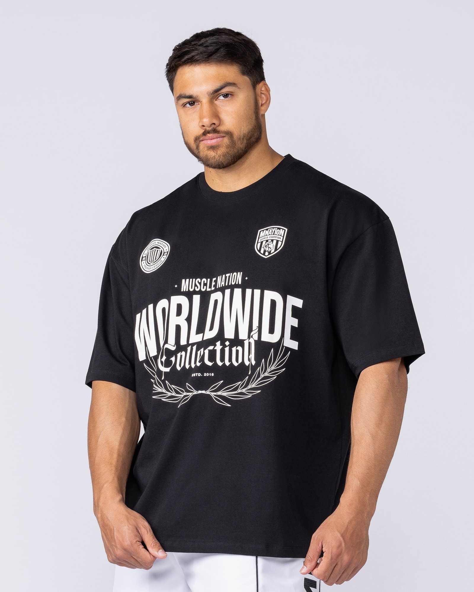 Worldwide Collection Oversized Tee - Black