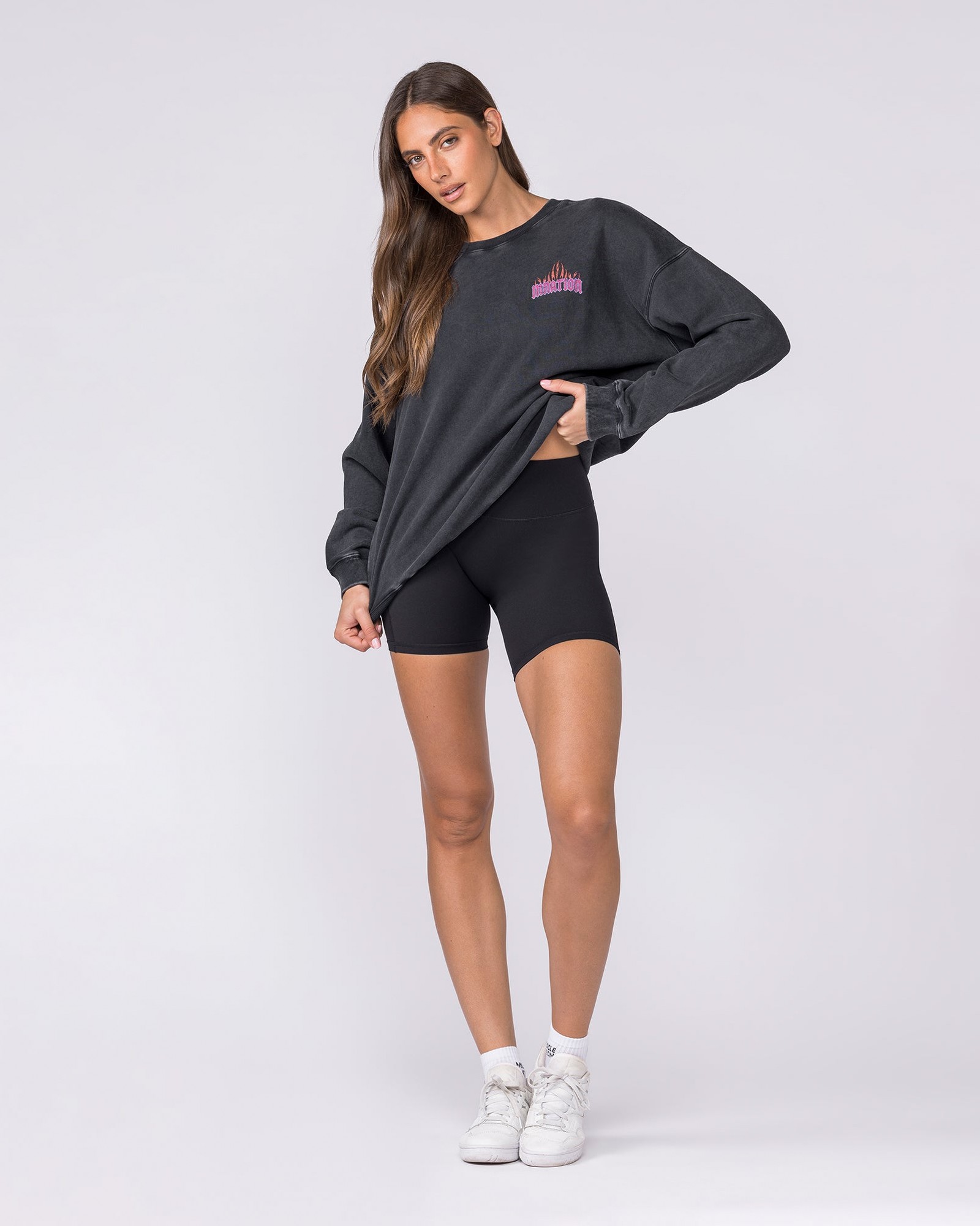 Surge Boxy Vintage Pullover - Washed Black