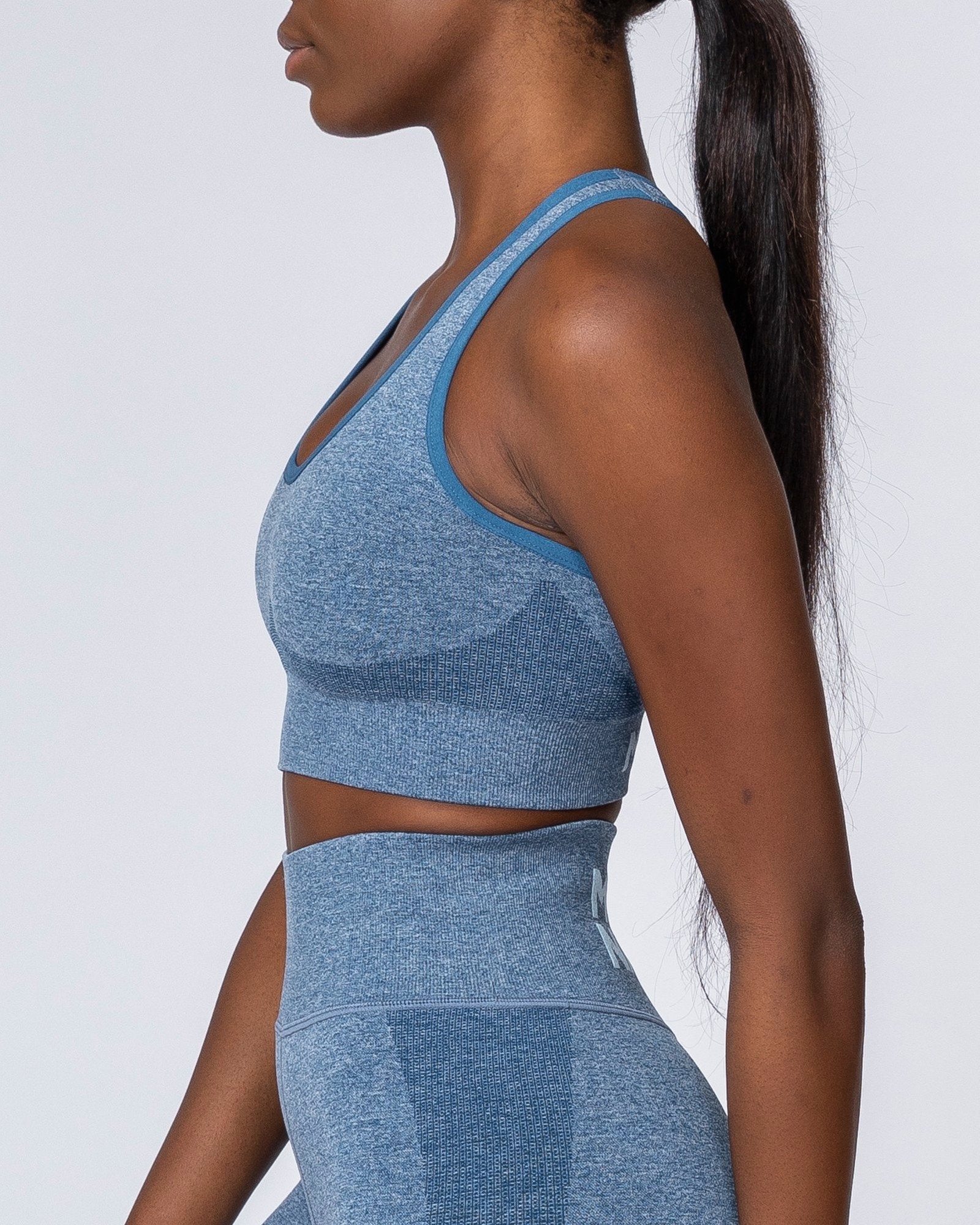 Comfort Seamless Bra - Navy Marl