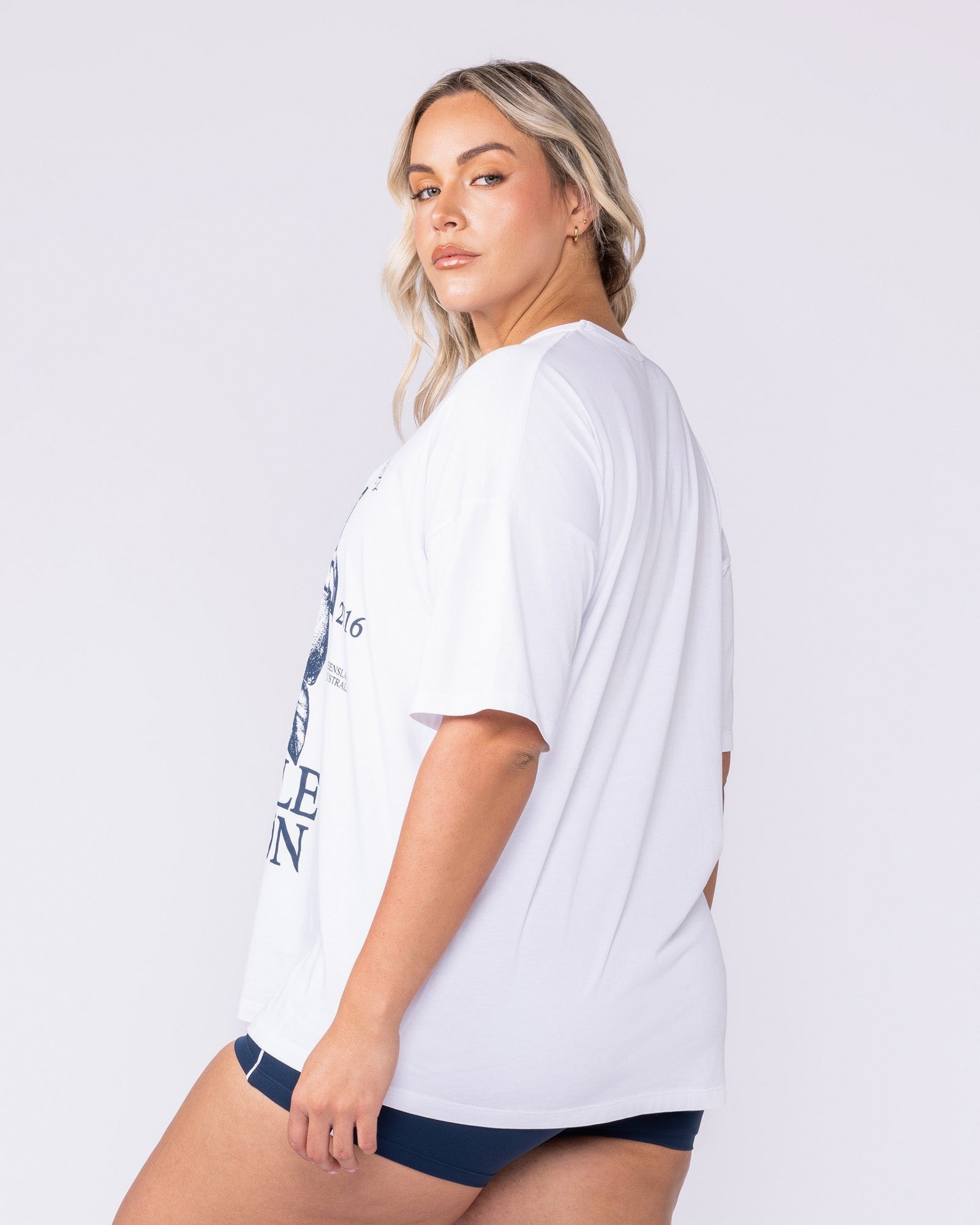 Lemon Squeezy Oversized Tee - White