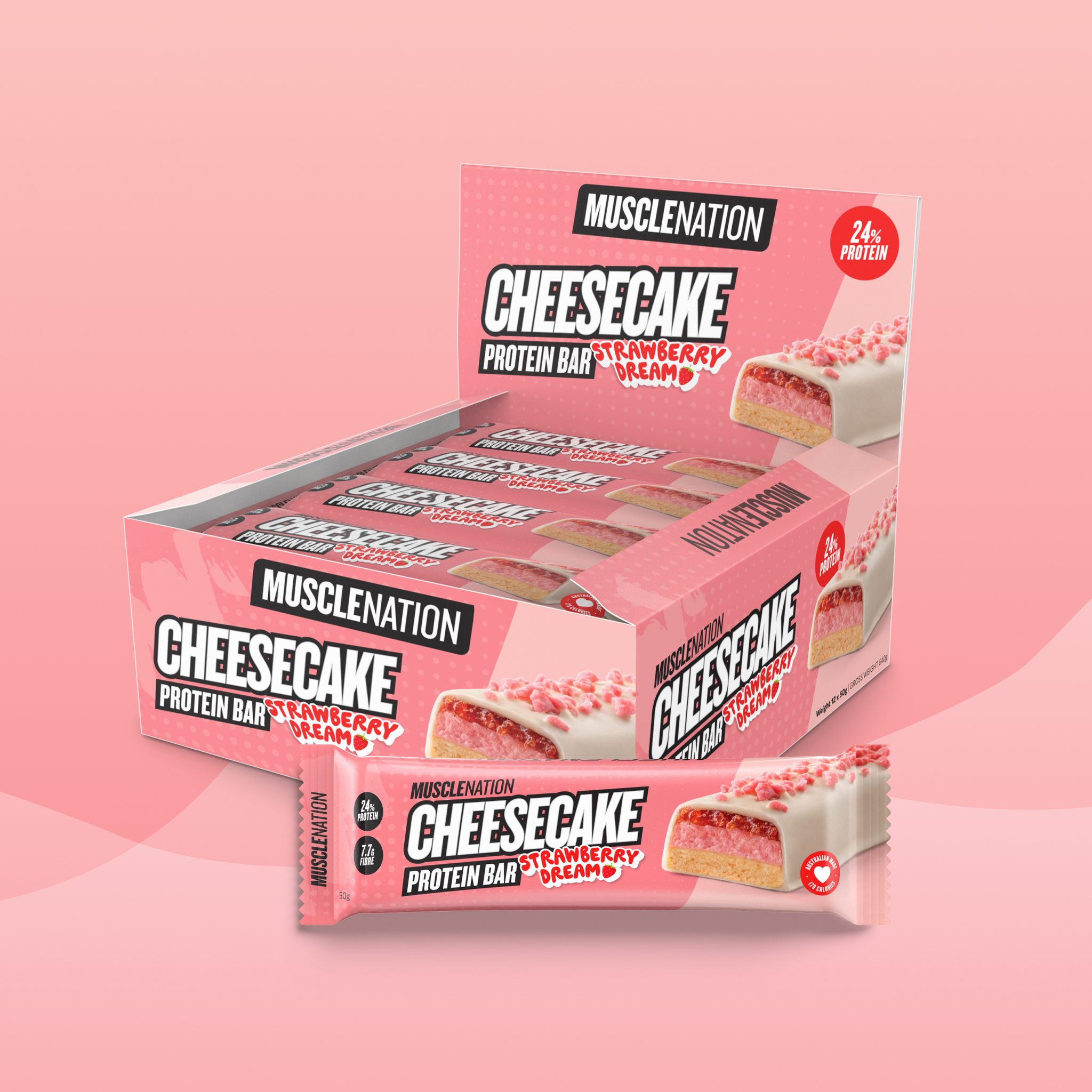 CHEESECAKE Protein Bar - Strawberry Dream - Box of 12