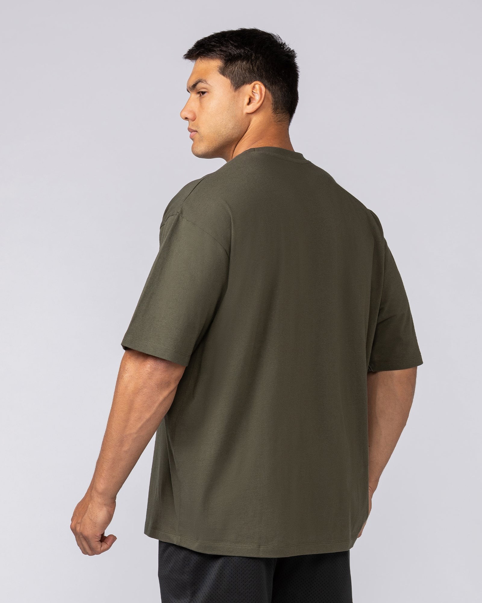 Varsity Training Oversized Tee - Dark Khaki