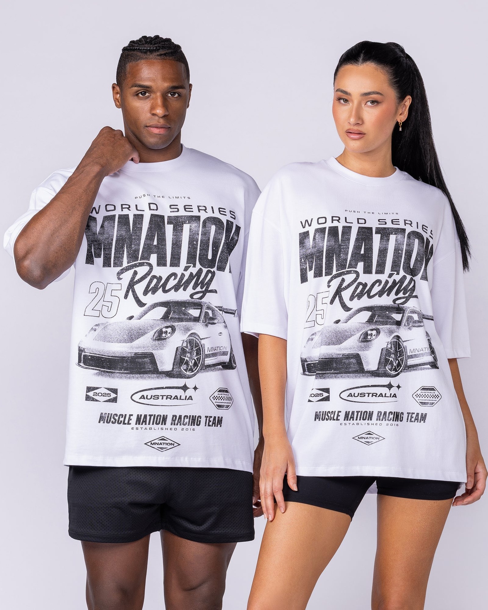 Push The Limits Oversized Tee - White