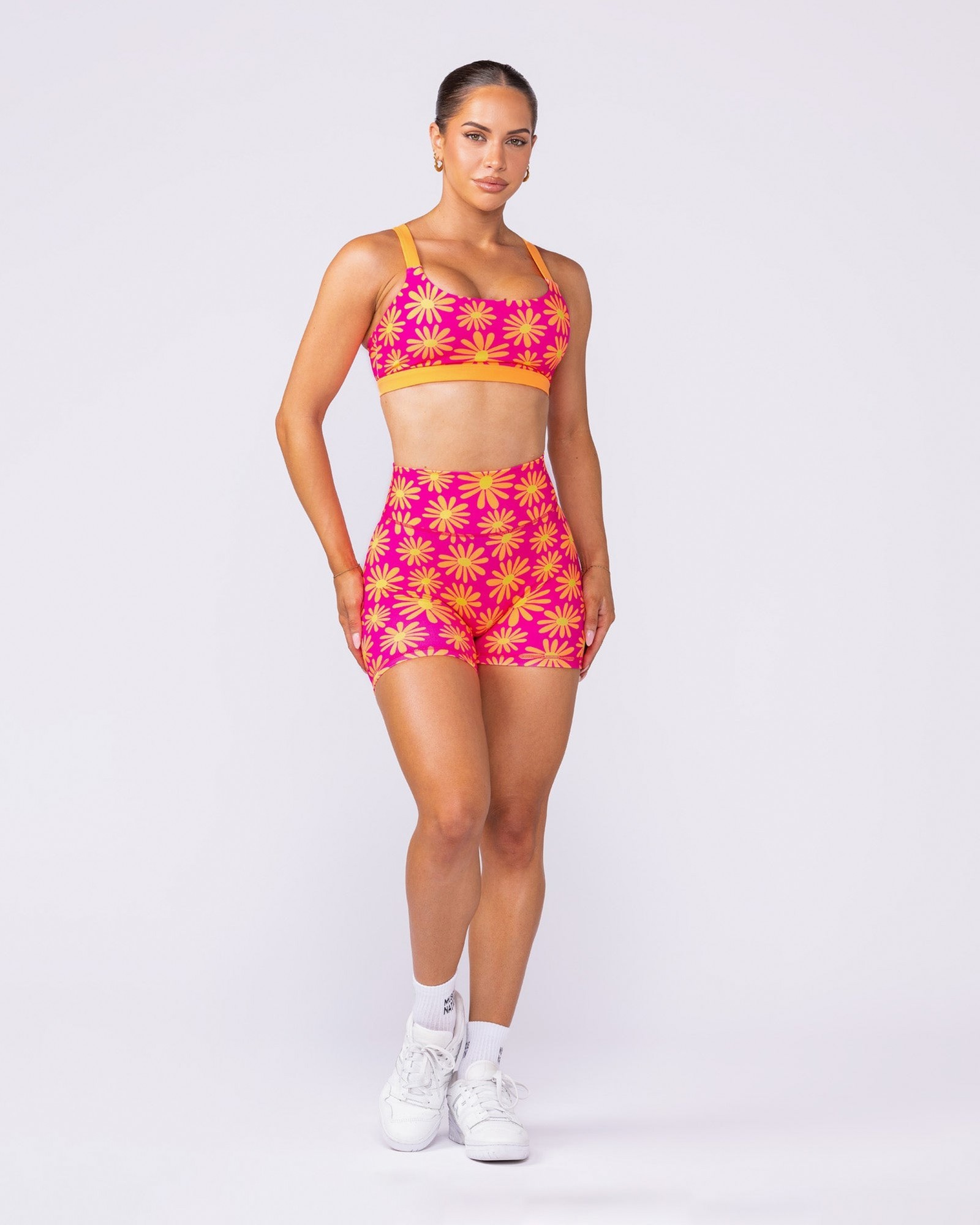 Evolve Signature Bike Shorts - Cosmo Petals
