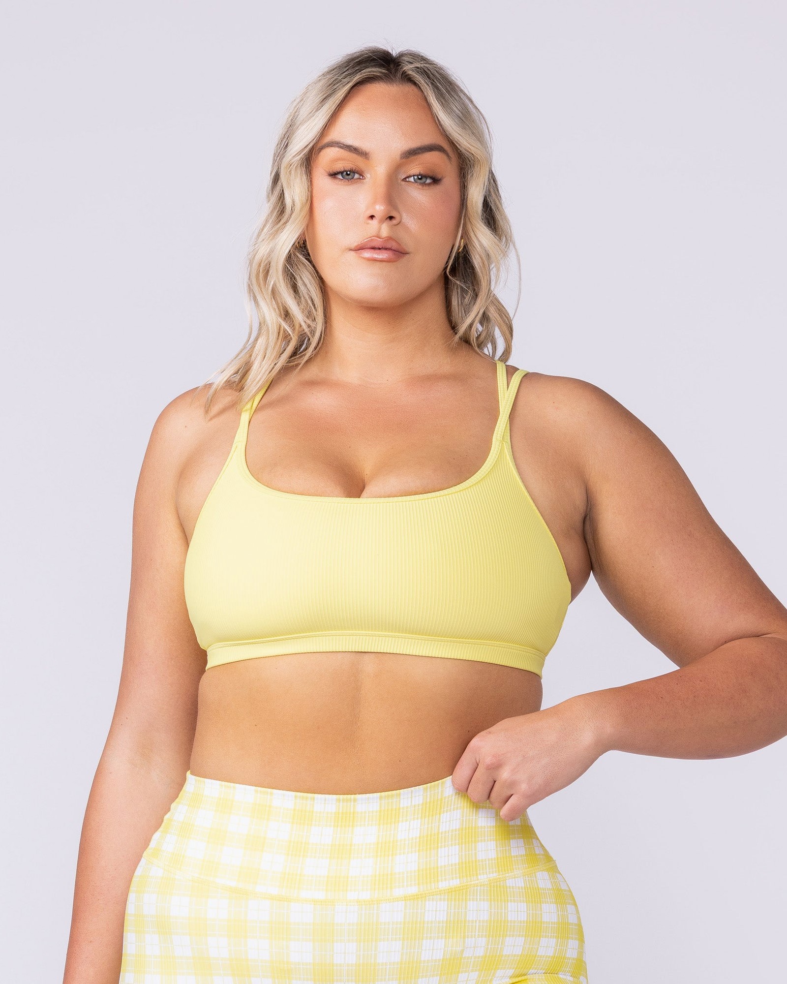 Pace It Rib Bra - Sunshine