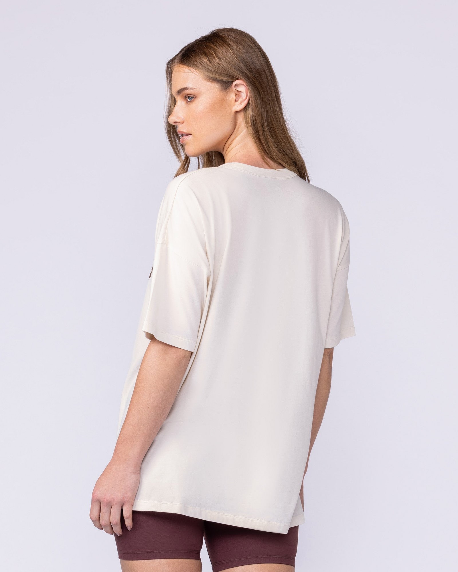 MN Saloon Oversized Tee - Travertine