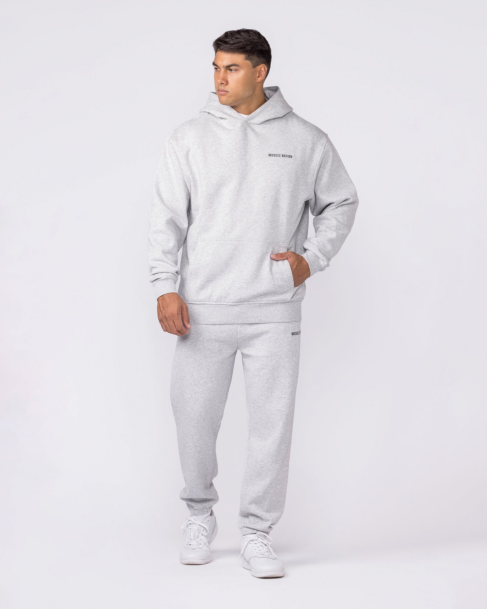Essential Hoodie - Grey Marl