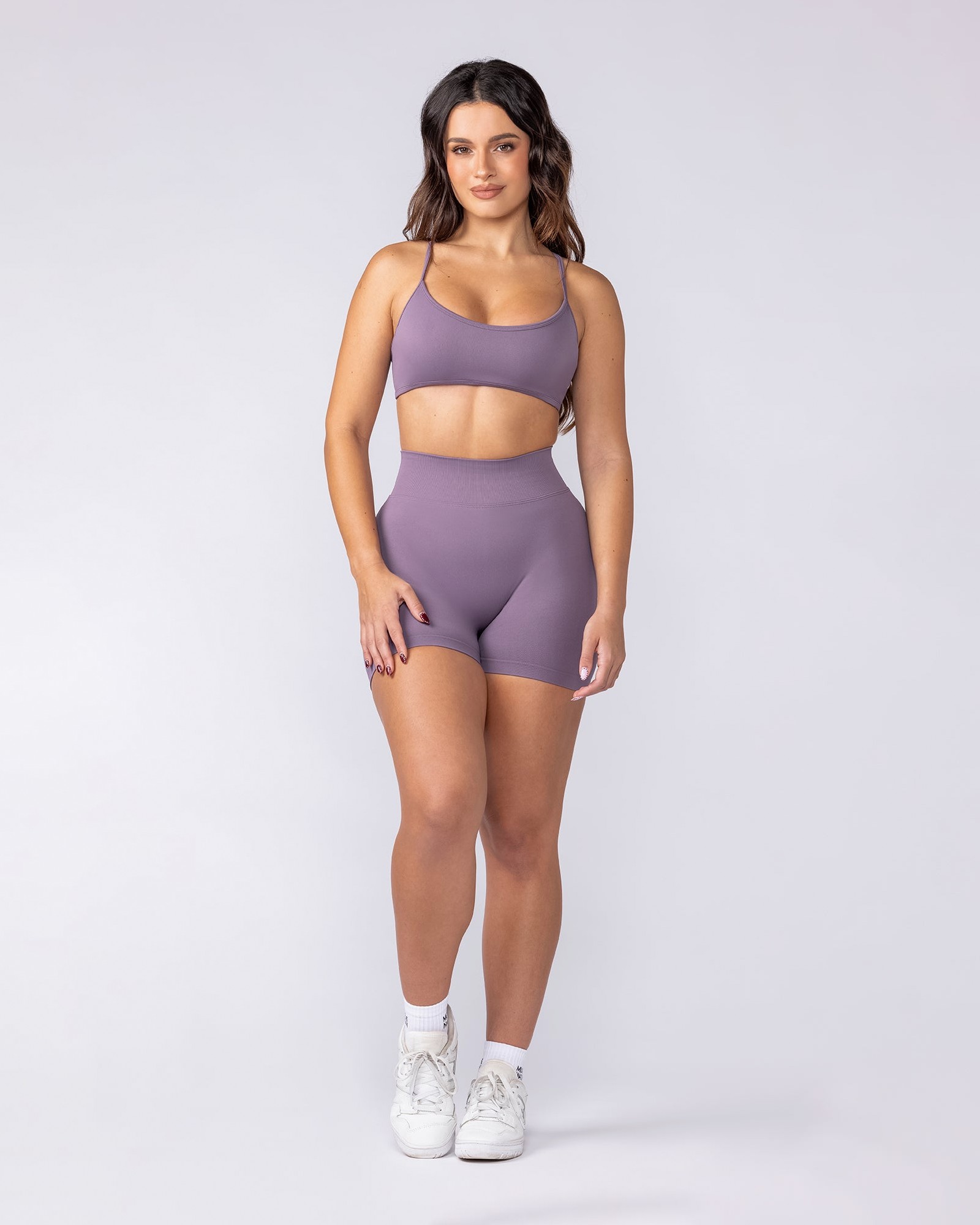 Sculpt Seamless Midway Shorts - Dark Thistle
