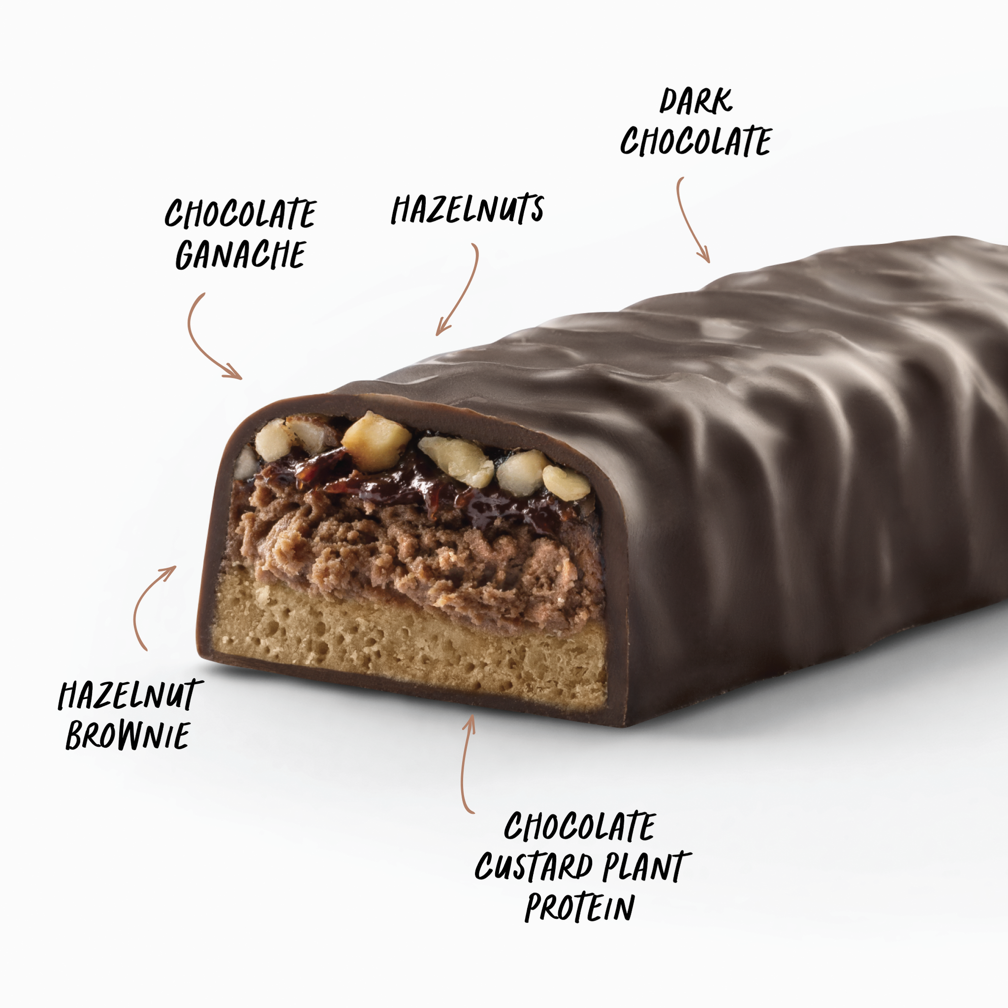 CUSTARD Plant Protein Bar (Vegan) - Choc Hazelnut - Box of 12
