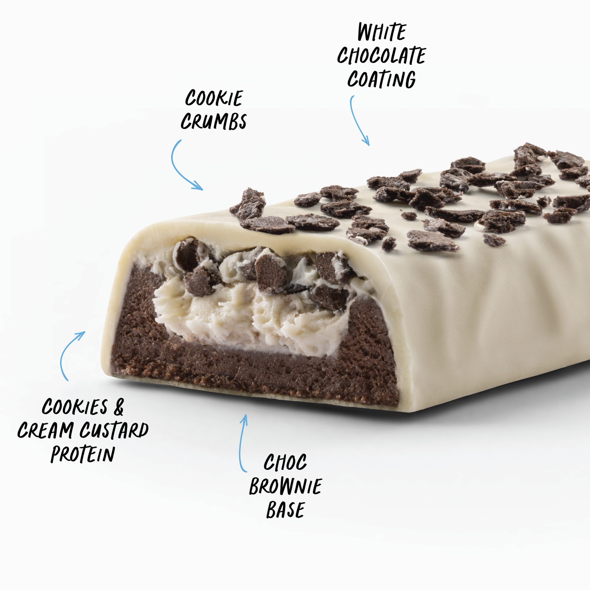 CUSTARD Protein Bar - Cookies & Cream - Box of 12