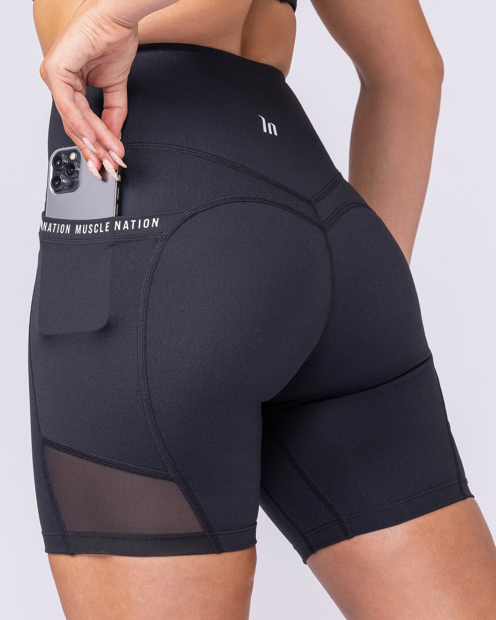Illusion Signature Pocket Bike Shorts - Black