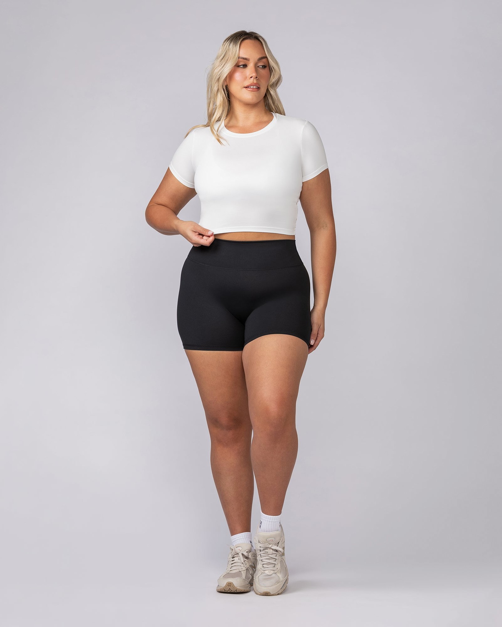 Essential Cropped Tee - Milk