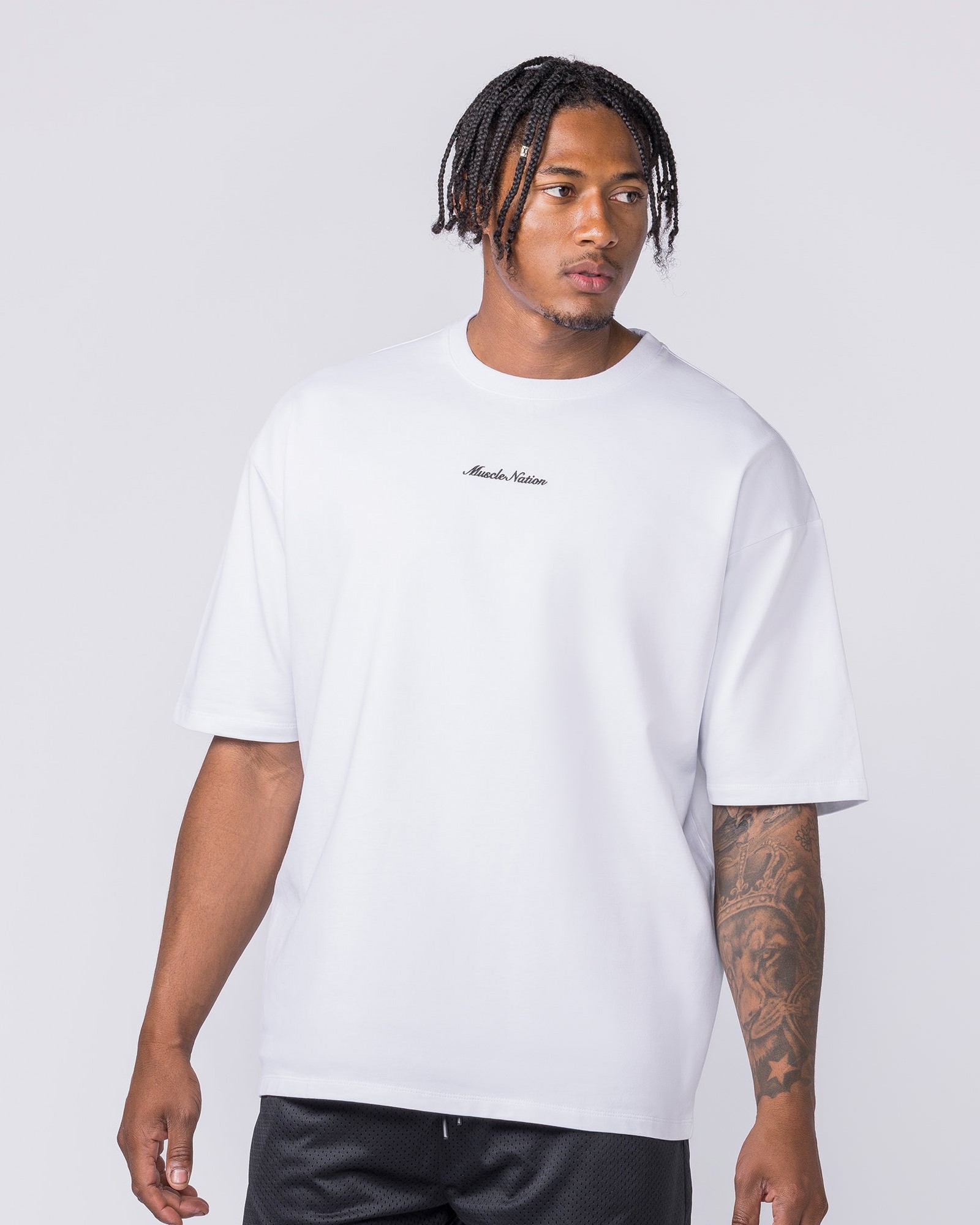 MN Loopback Oversized Tee - White