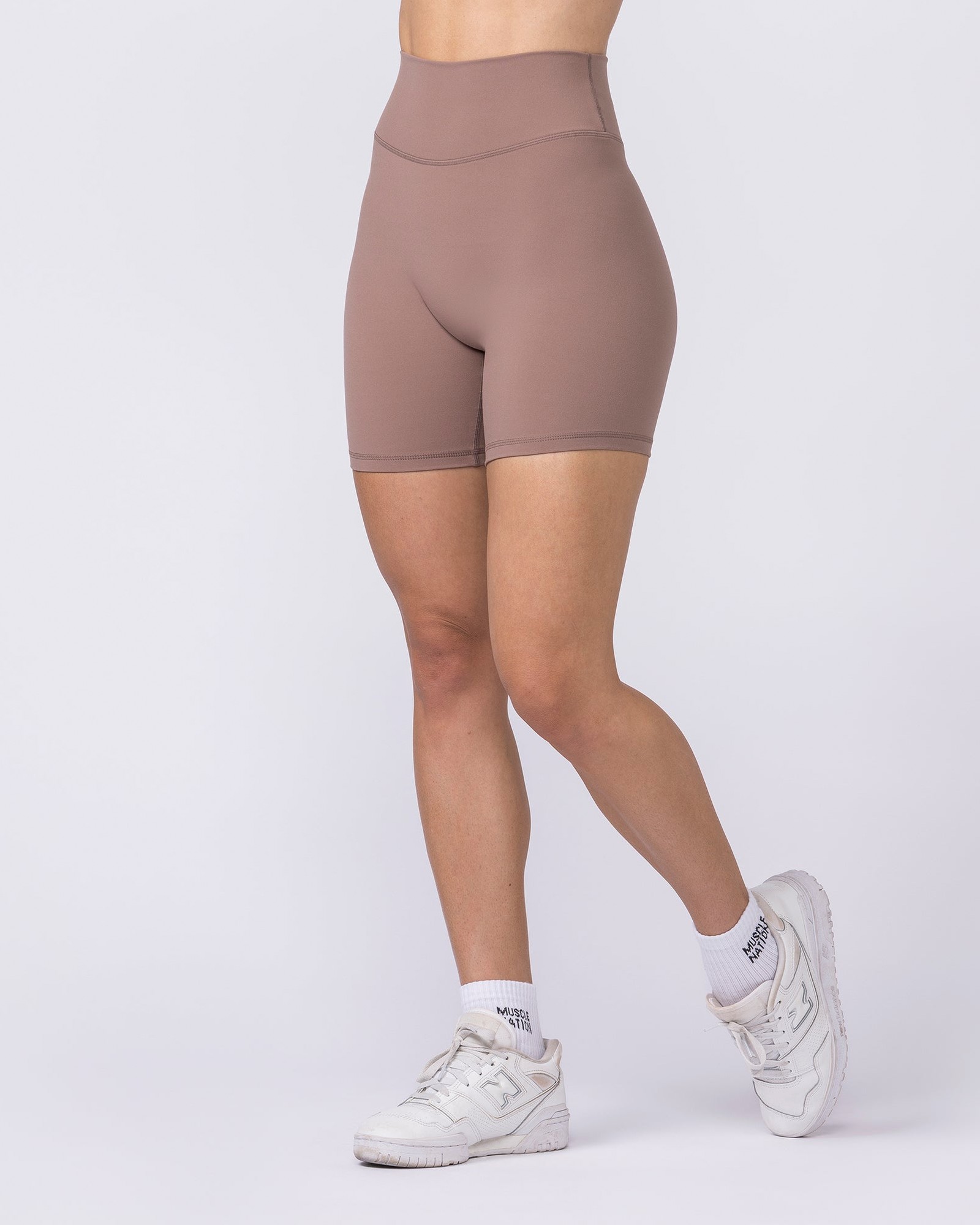 Liberty High Rise Bike Shorts - Cookie