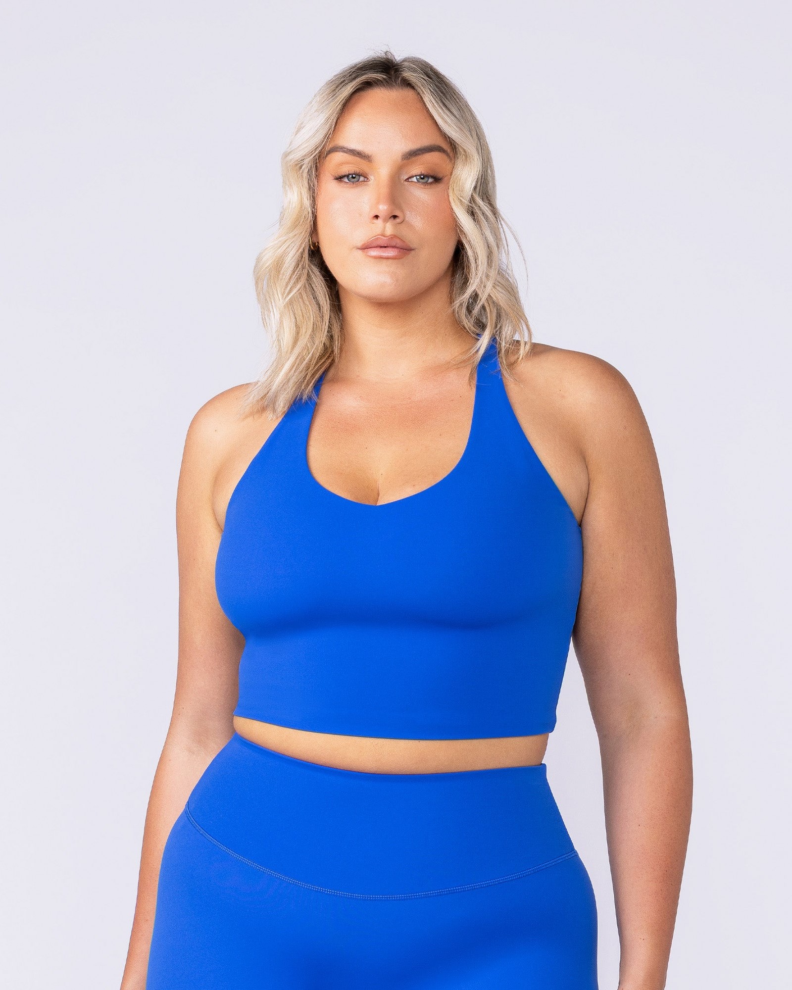 Active Form Cropped Tank - Bondi Blue