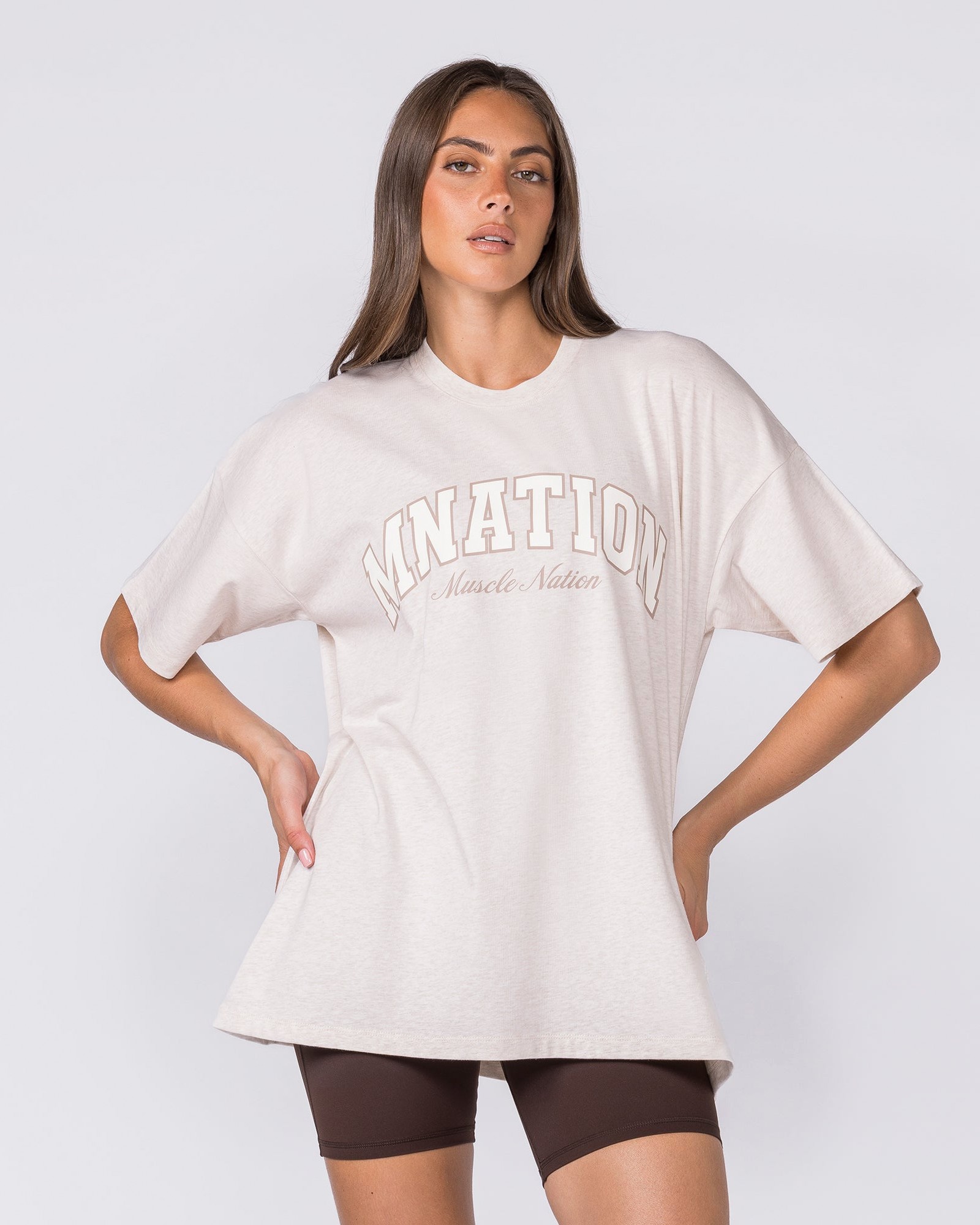 Studio Oversized Tee - Dew Marl