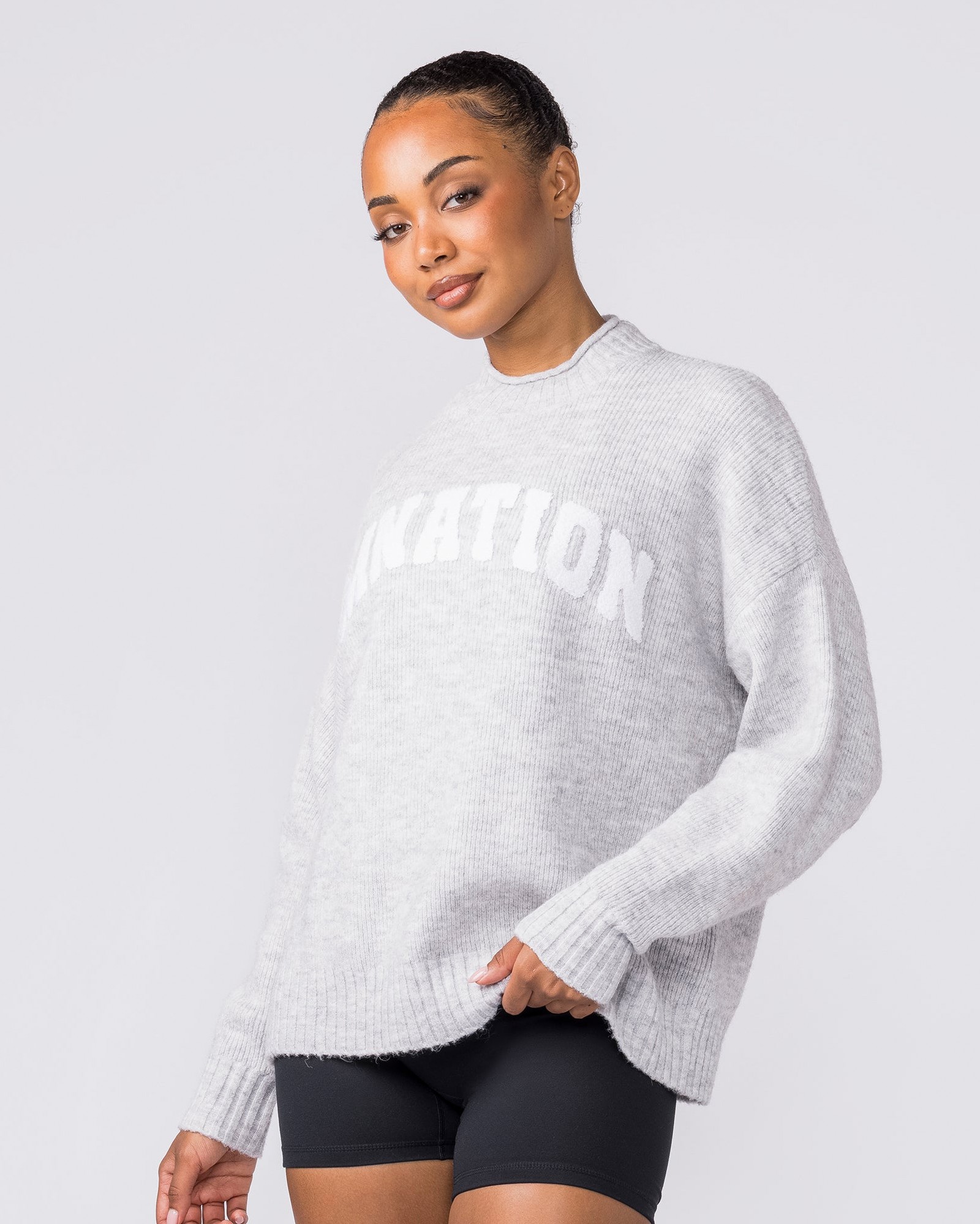 Sorority Knit - Snow Grey Marl