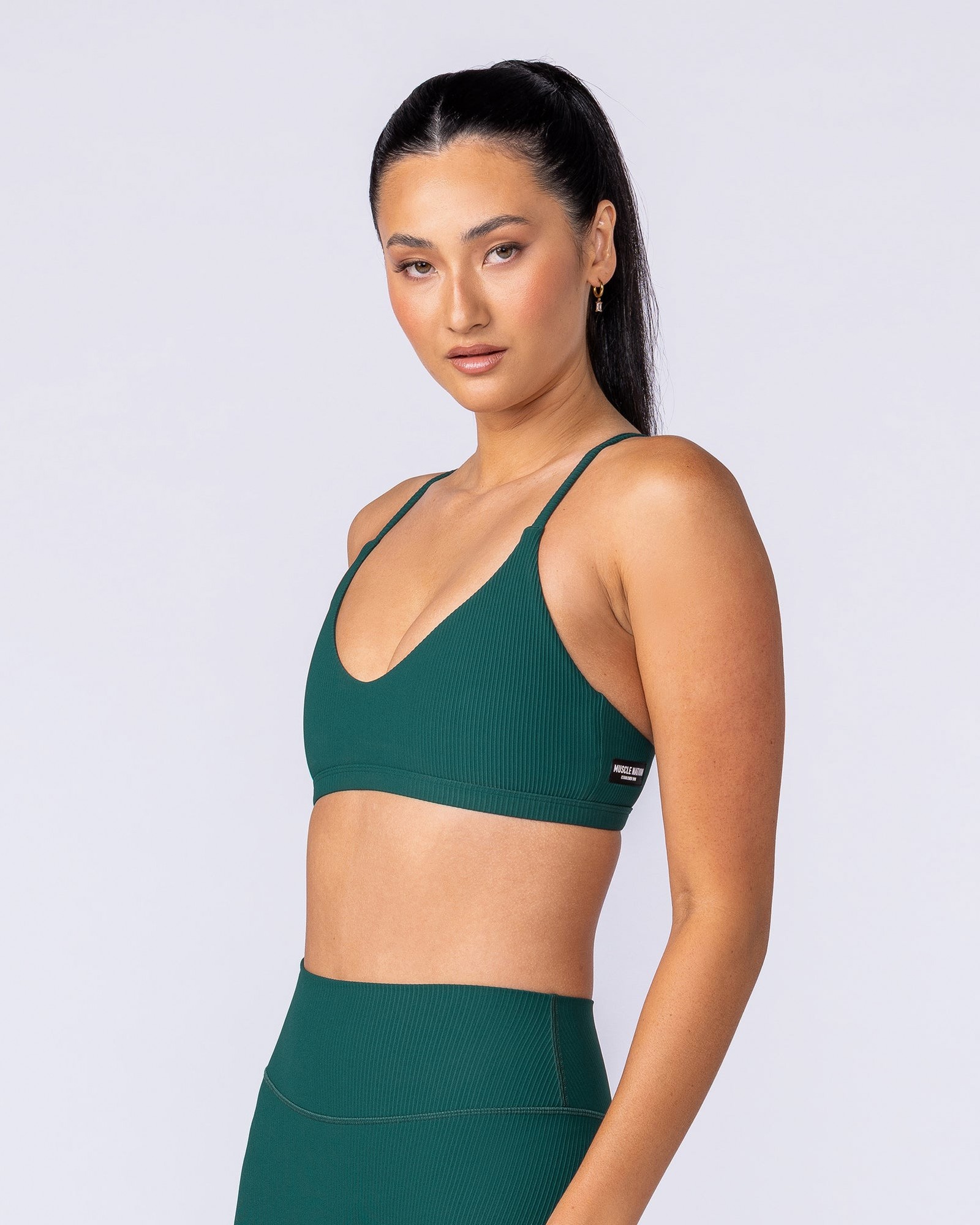 Fantasy Rib Bralette - Evergreen