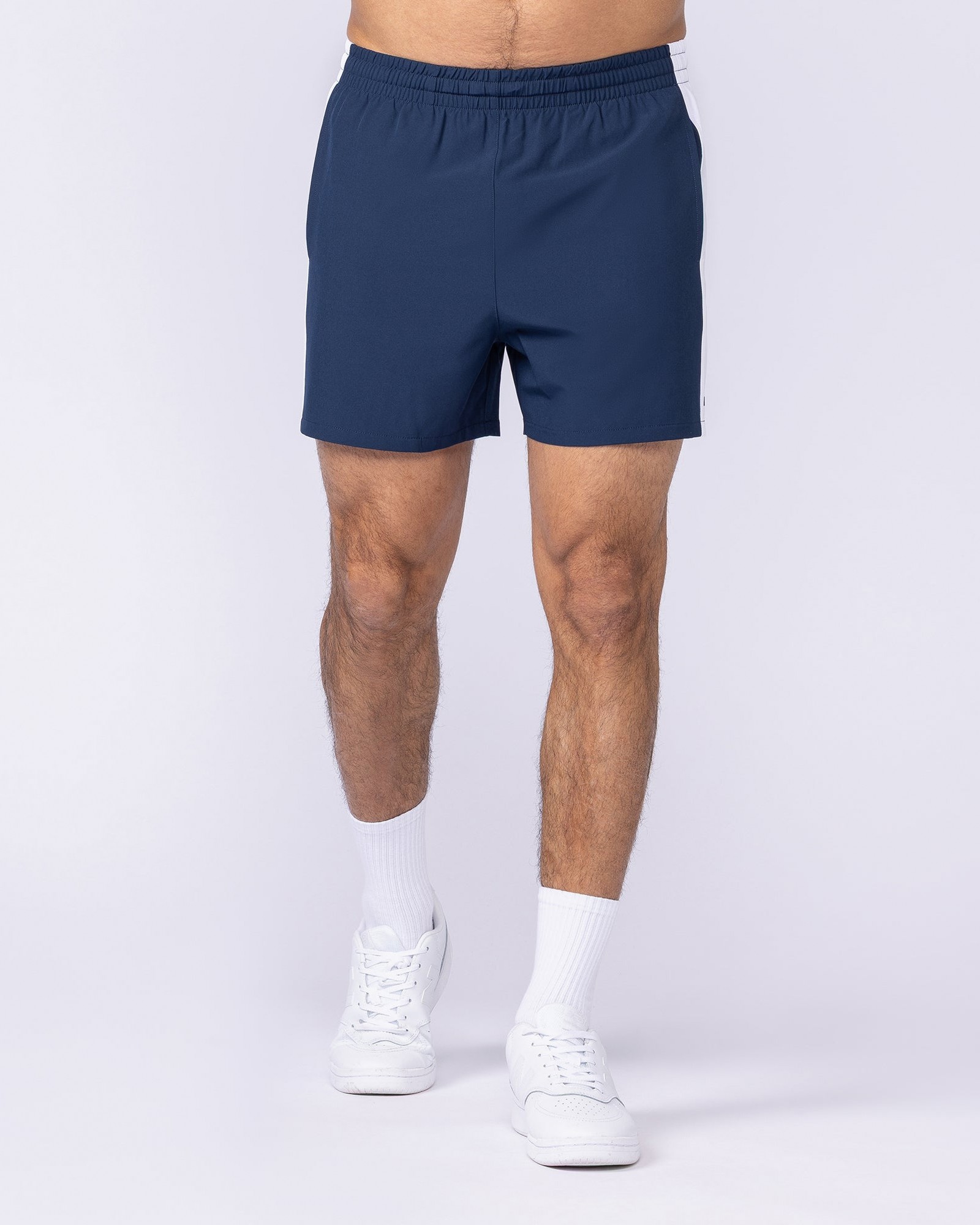 Panelled Function 4" Shorts - Navy