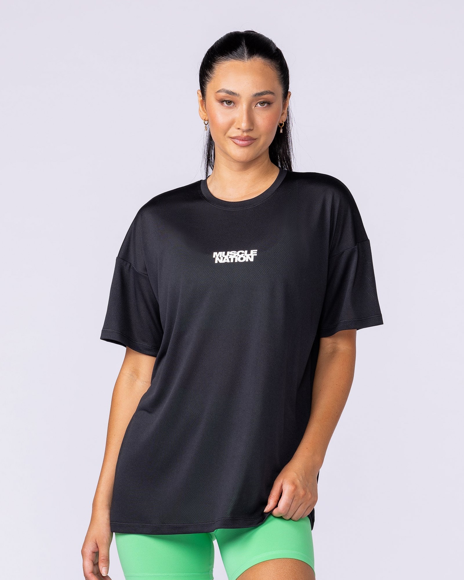 Womens Relaxed Training Tee - Black