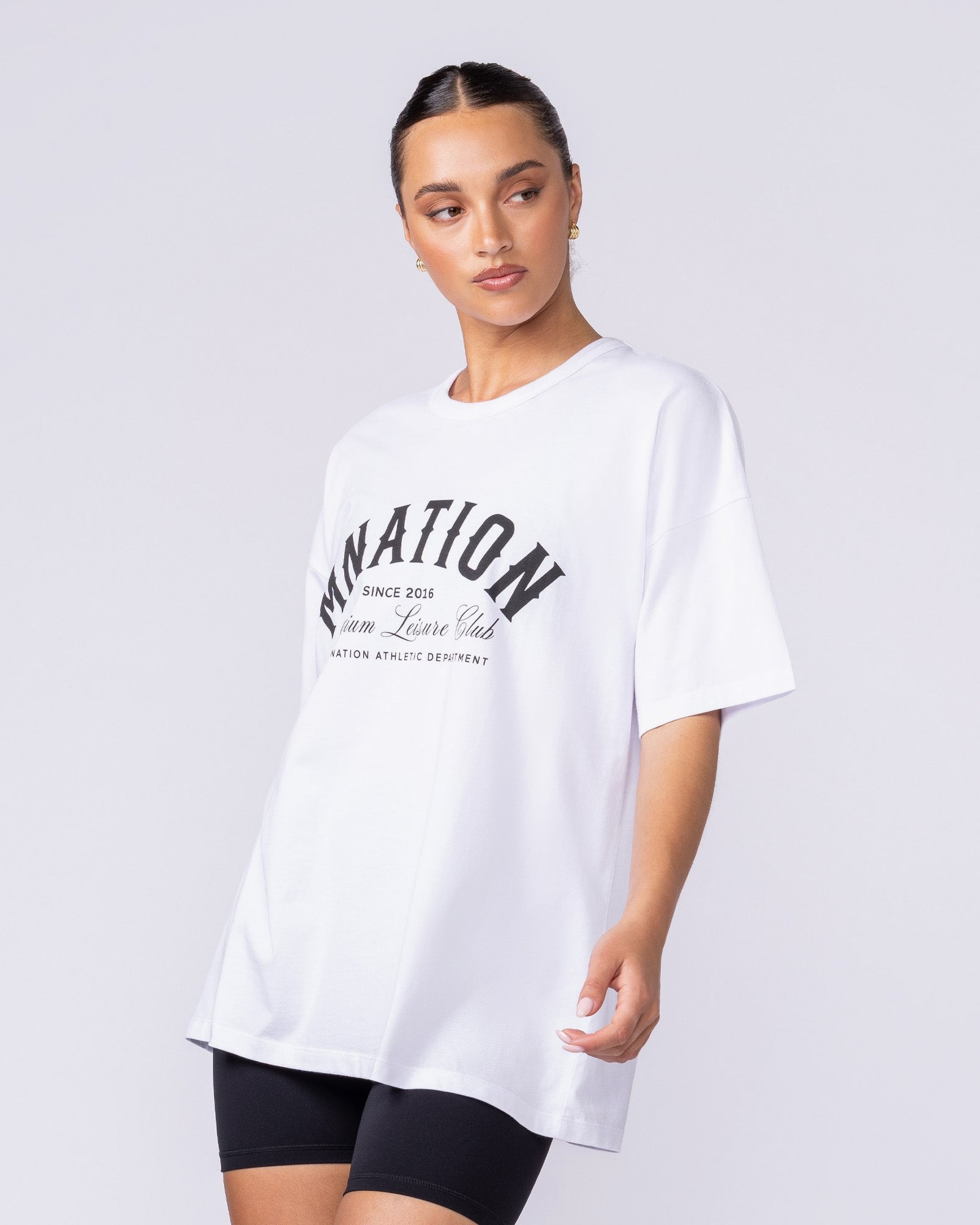 MN Saloon Oversized Tee - White
